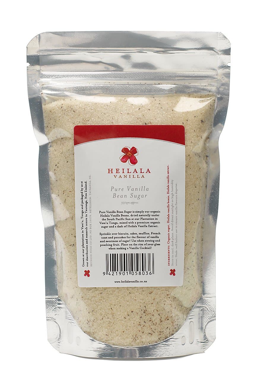 Heilala Vanilla Vanilla Organic Sugar, 330-Grams (Pack of 12)