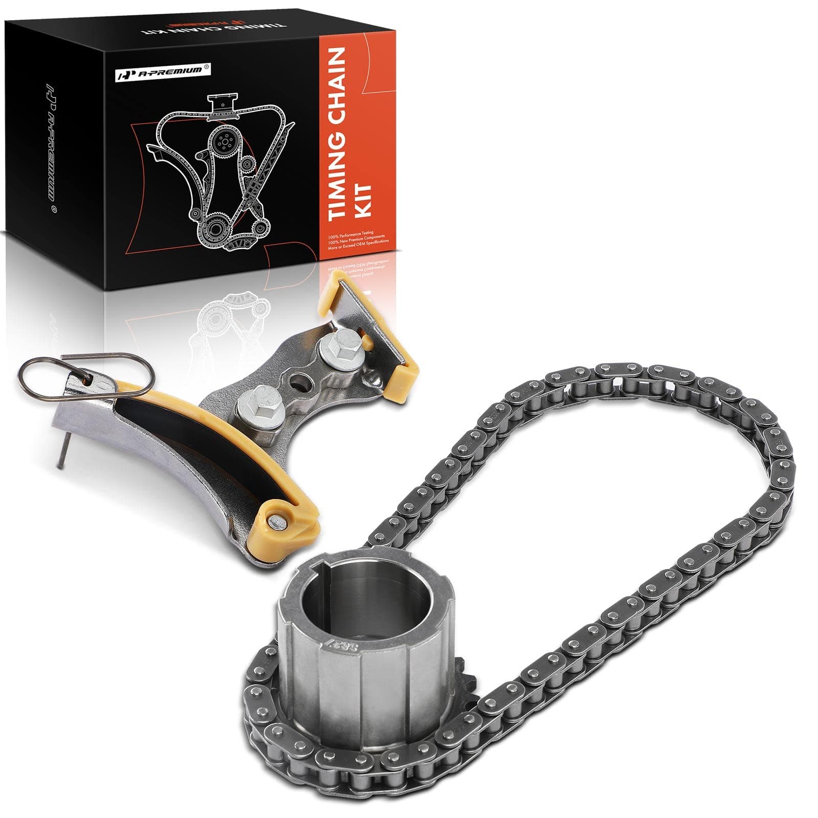A-Premium 3Pcs Engine Timing Chain Kit Compatible with Chevrolet Silverado 1500 2500 HD 3500 Classic Impala Tahoe Express 1500 GMC Sierra Yukon Escalade