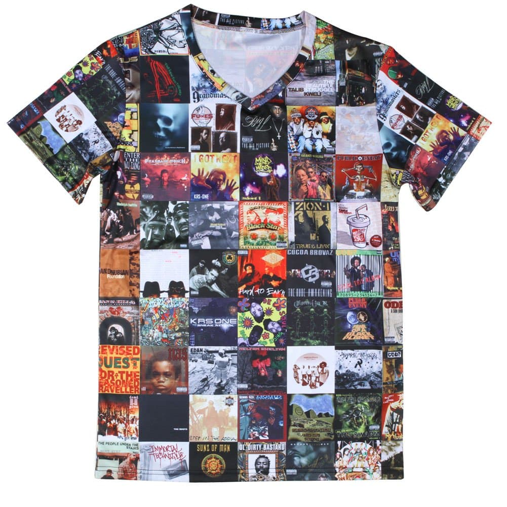 Shylis Mens V Neck T-Shirt This is Hip Hop Tshirt Large