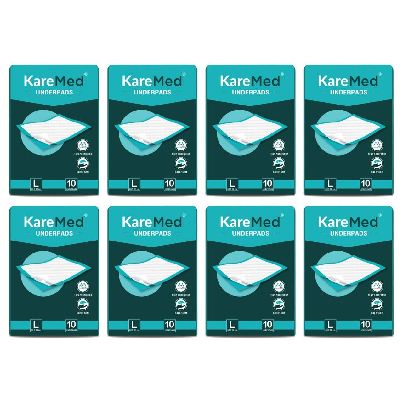 Kare Med Underpads Large,Size 60 x 90cm,80 Pcs