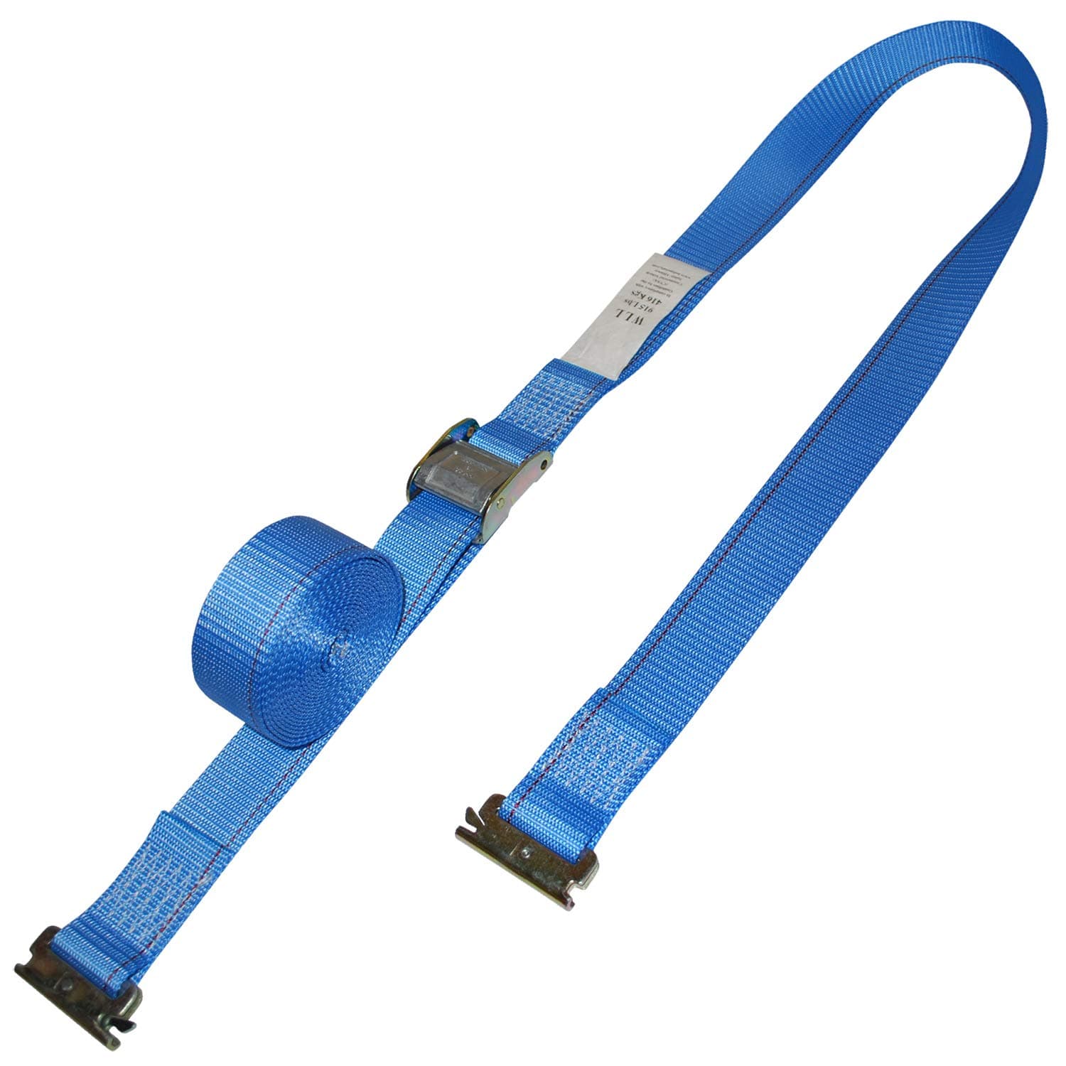 2" x 20' Cambuckle Strap with E-Track Fittings (20 Pack) - Made with Heavy Duty Polyester - Great for Securing Your Load - Shippers Supplies