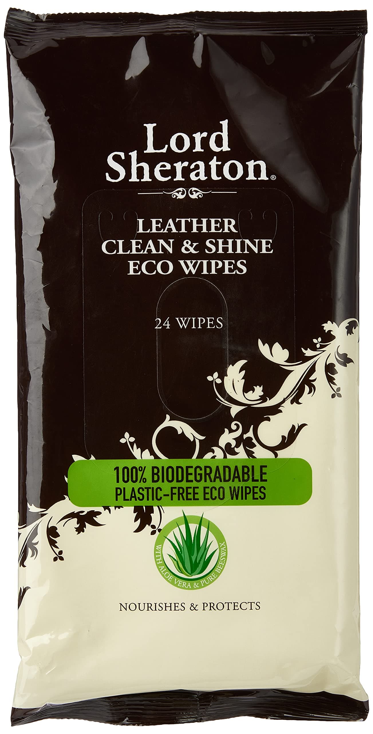 Leather Clean and Shine Eco Wipes 24-Pieces