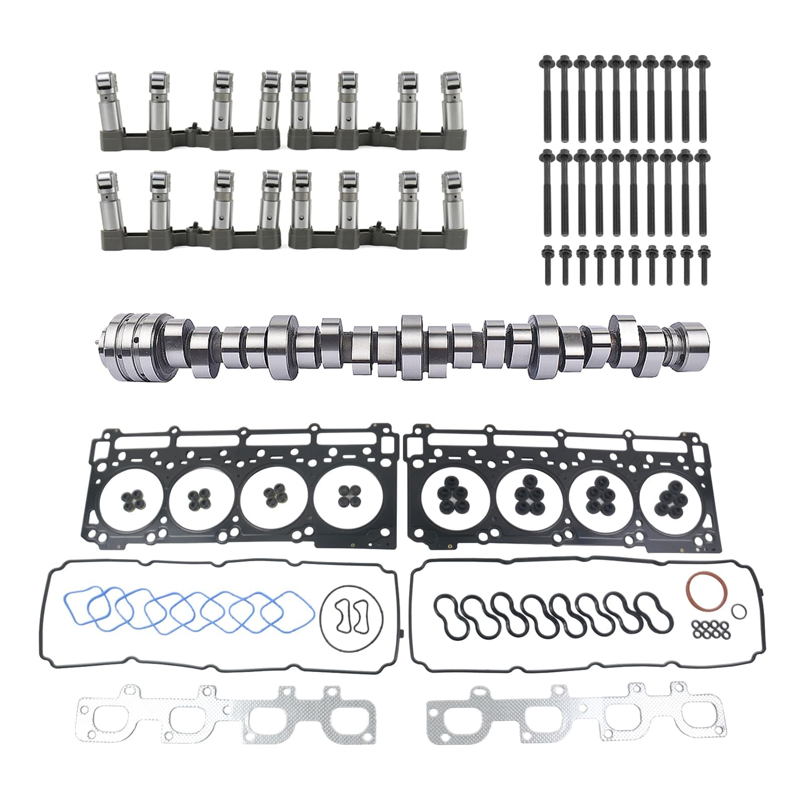 6.4 HEMI MDS Lifter Camshaft Kit Replacement for 2011-2015 Chrysler Dodge Charger Jeep Grand Cherokee 6.4L V8 5038419AB 53021726AD HS26568PT