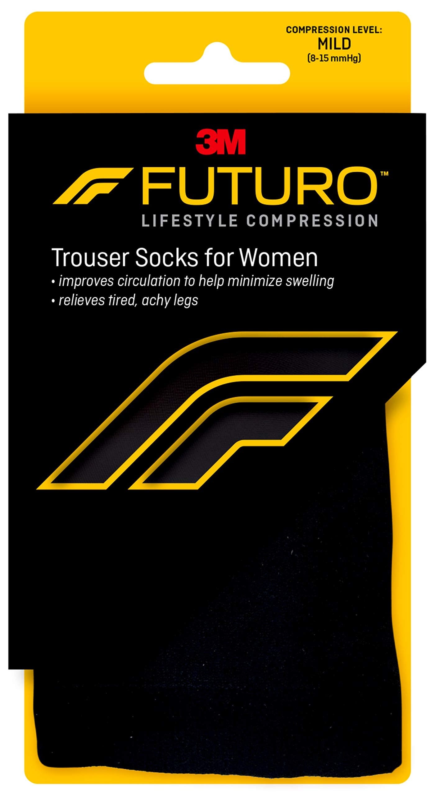 71043EN Trouser Socks for Women, Moderate Compression, 15-20 mm/Hg, Helps Improve Circulation to Help Minmize Swelling