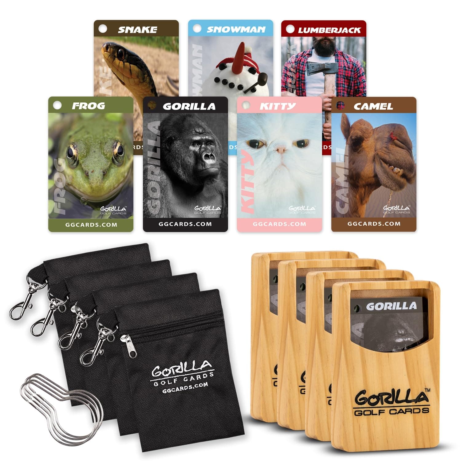 Gorilla Golf Cards (4 Pack) : The On-Course Golf Betting Game