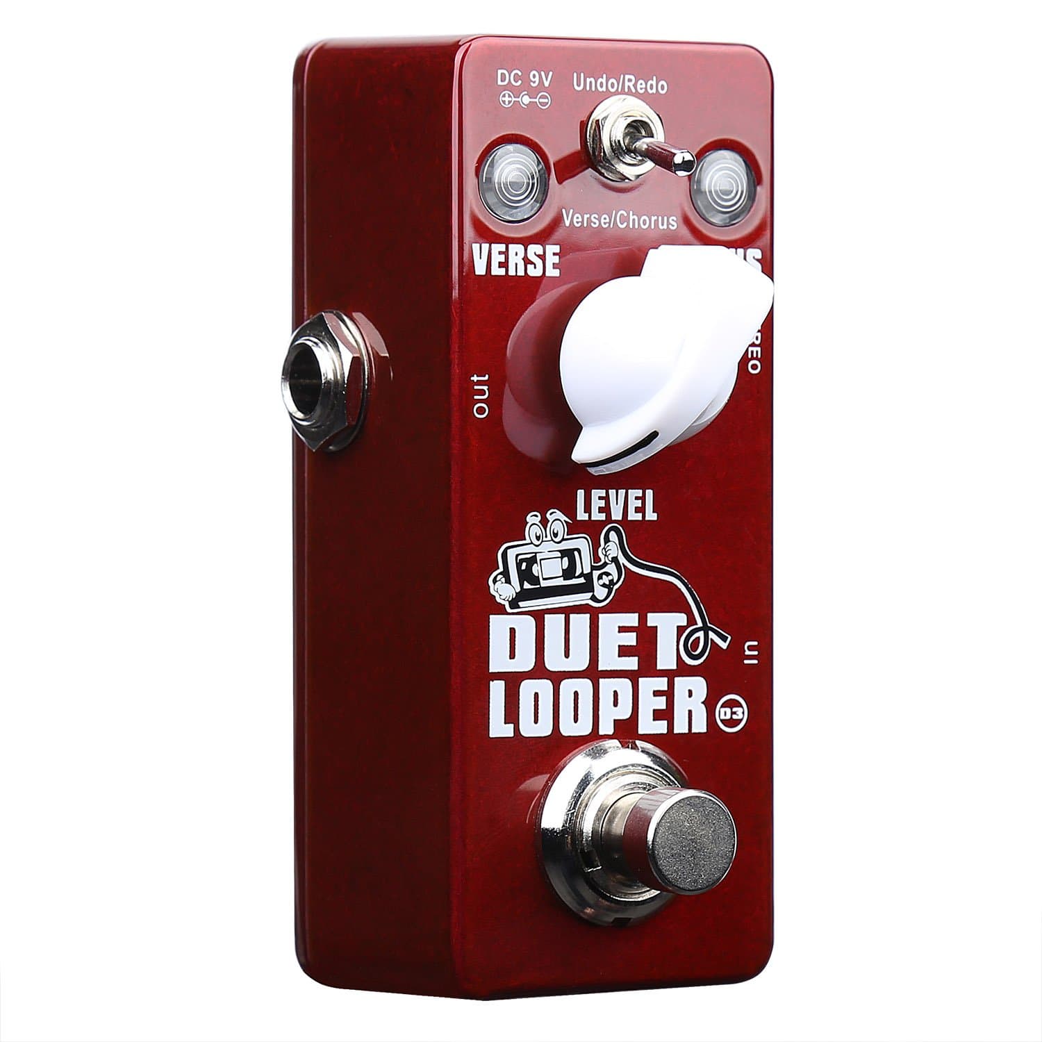 Xvive Duet Looper Stereo Dual Channel Loop Station Effects Pedal for Guitar Bass(Undo/Redo,Verse/Chorus) D3
