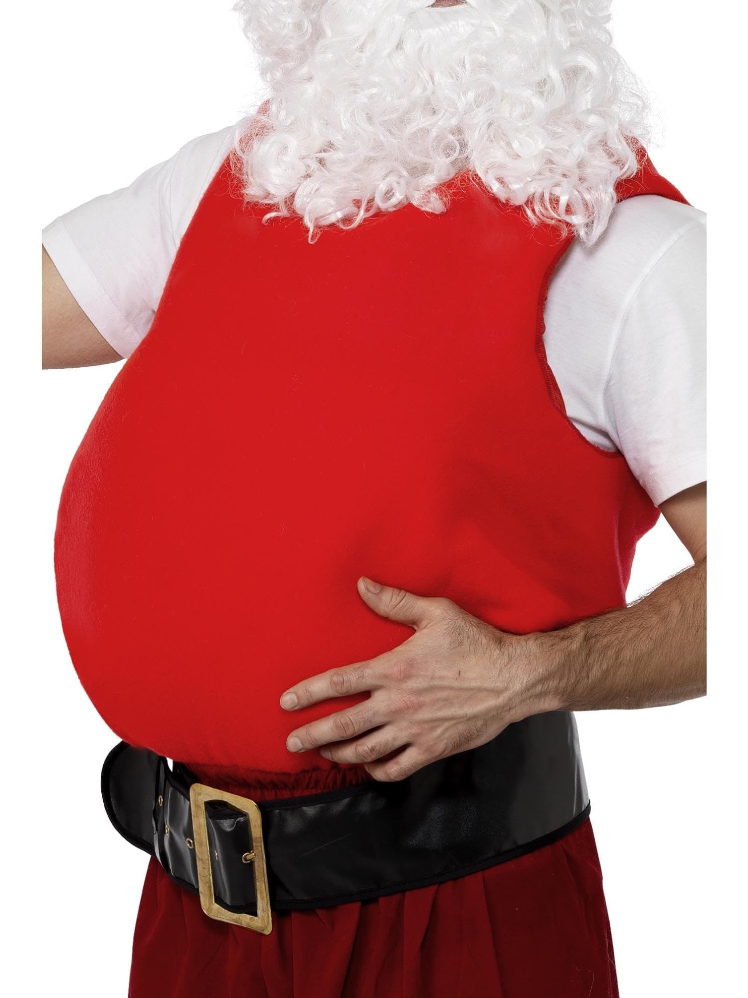Smiffys Santa Belly Stuffer Red Costume Accessory for Adults Add-On Padding to Create Realistic Father Christmas Fancy Dress Look Festive Holiday Outfit Halloween