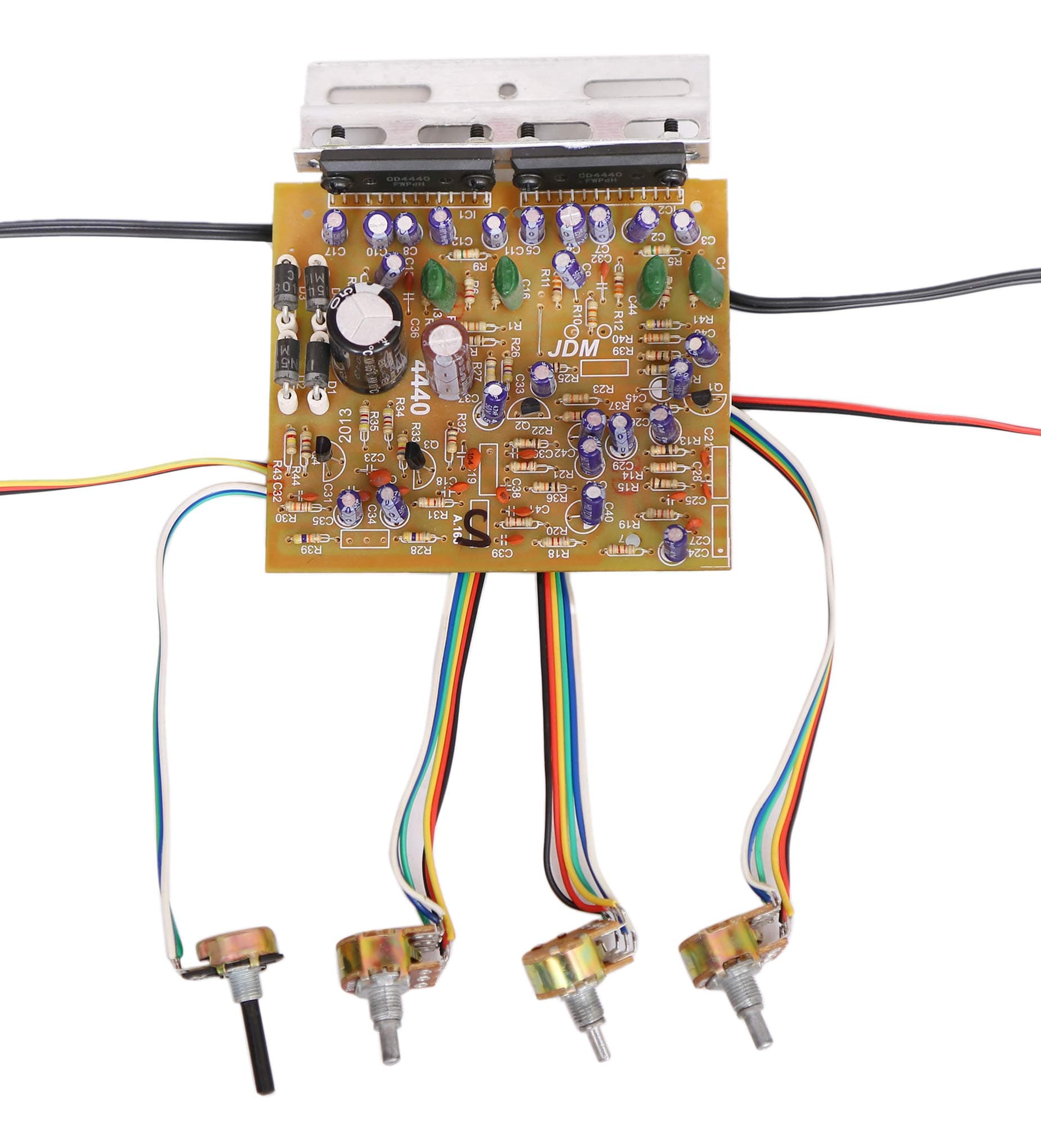 Barry John 100W Audio Amplifier Stereo Circuit KIT Board 4440 IC with BASS, Treble, Volume & Balance Electronic Hobby Kit