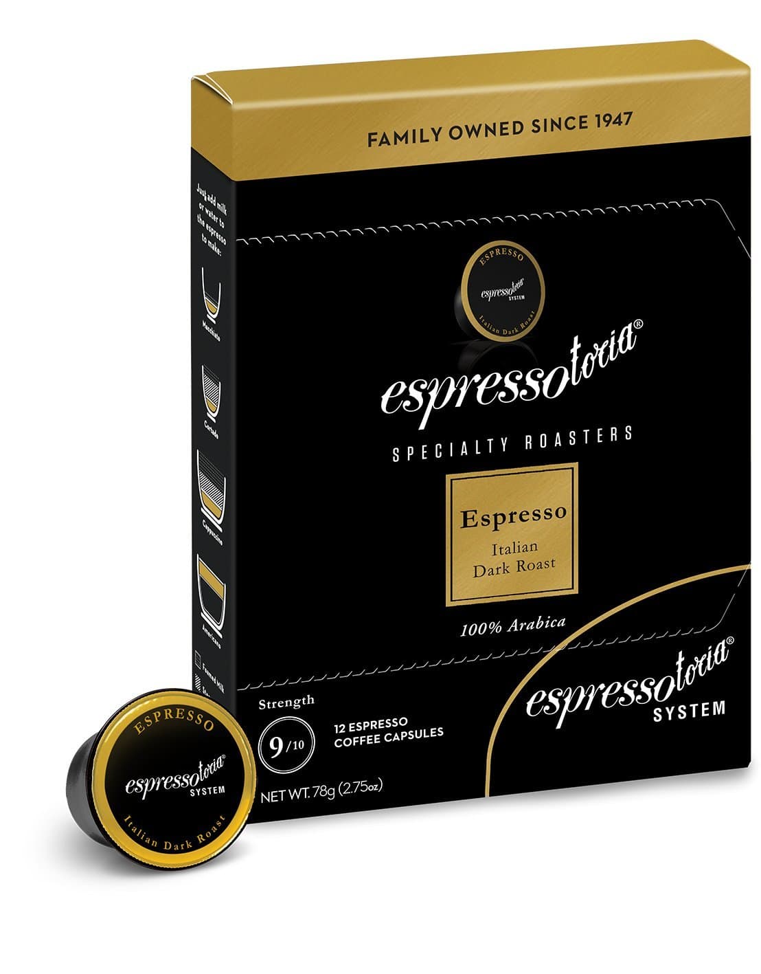 Espresso Coffee Capsules (Pack of 12)