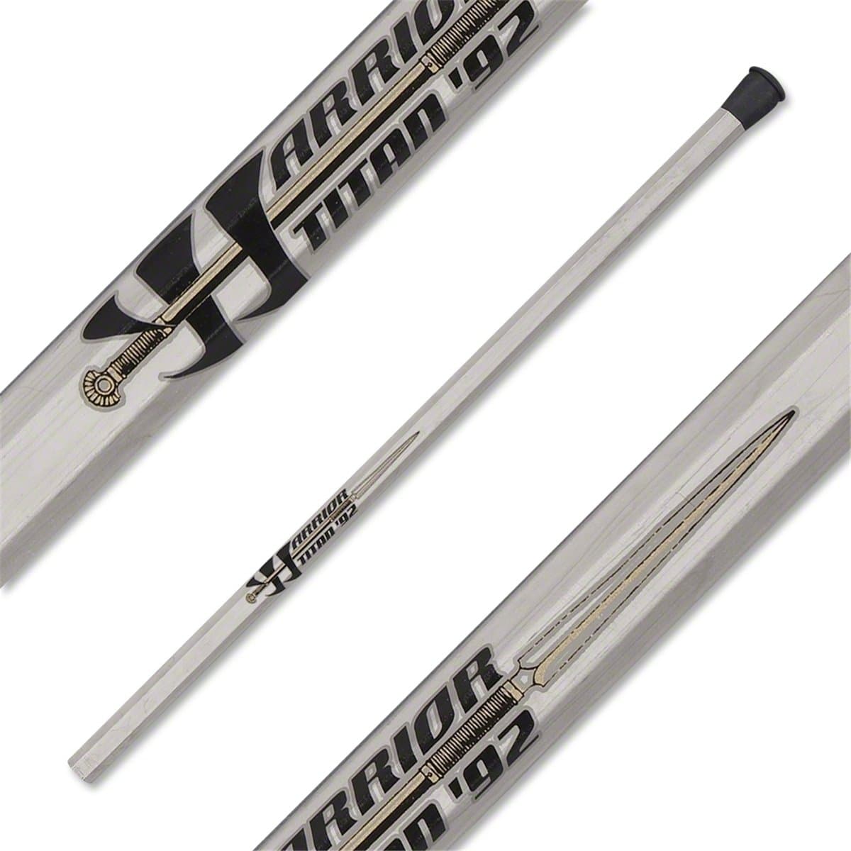 Warrior Titan 92 Defender Lacrosse Shaft, Titanium, 60-Inch
