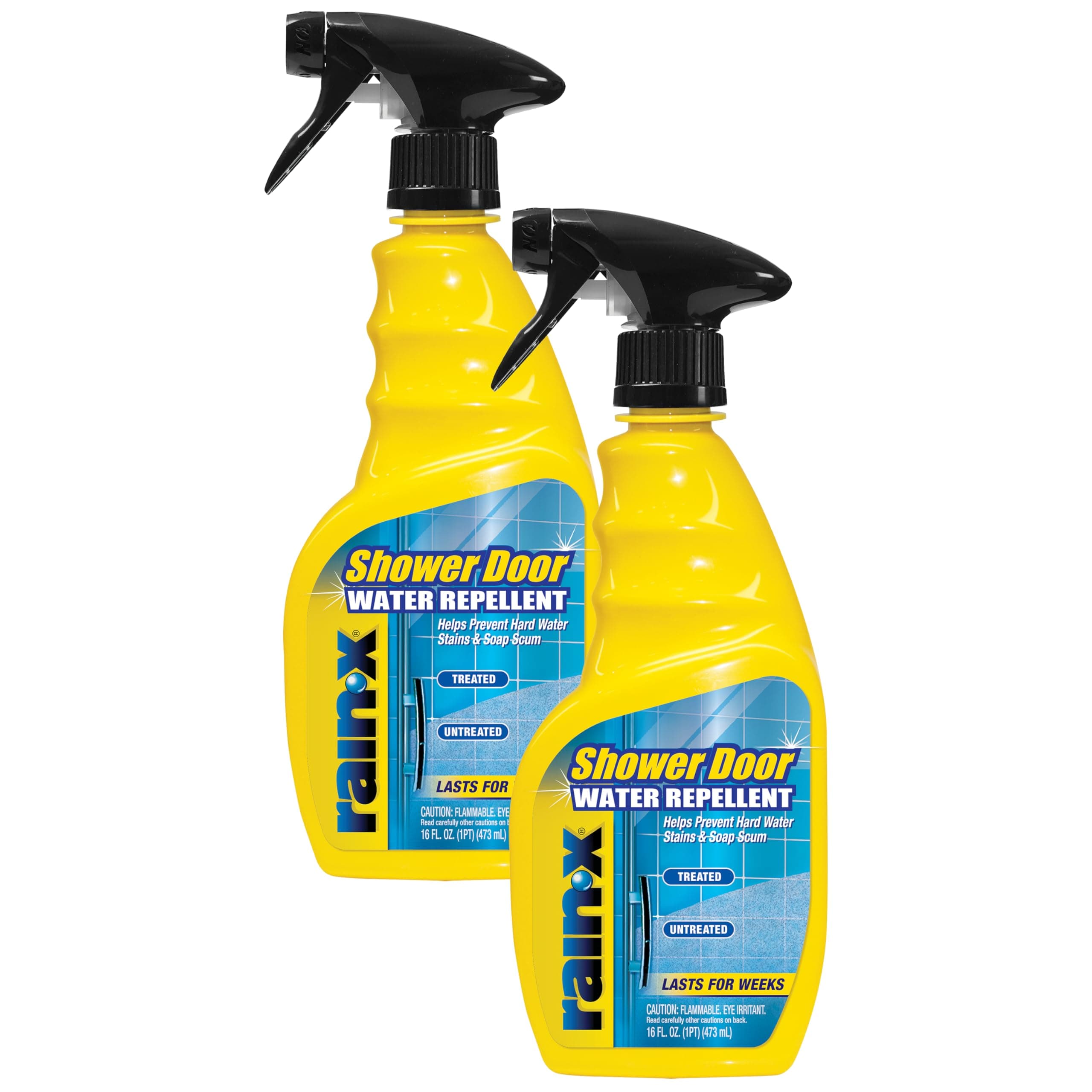 Rain-X 630542 Shower Door Water Repellent, Protects Glass Shower & Doors From Soap Residue And Hard Water Stains Leaving Your Bathroom Beautiful (Pack of 2)