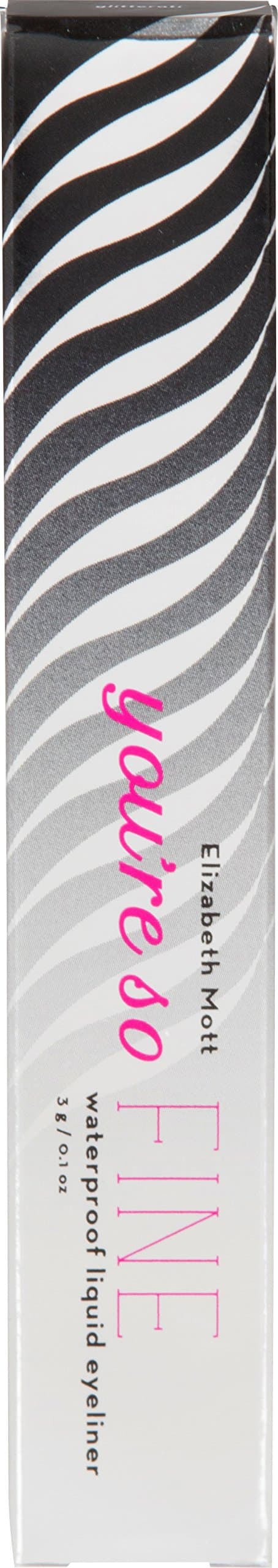 You're So FINE liquid eyeliner Cruelty Free (Glitterati) 3g/0.1oz By Elizabeth Mott