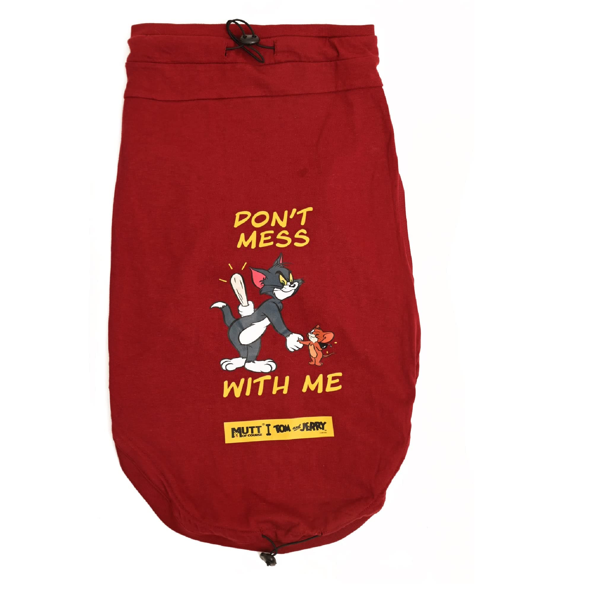 Tom and Jerry X Mutt of Course Don't Mess with Me Cat T-Shirts and Puppies Clothes/Apparel/Tees (M Size)