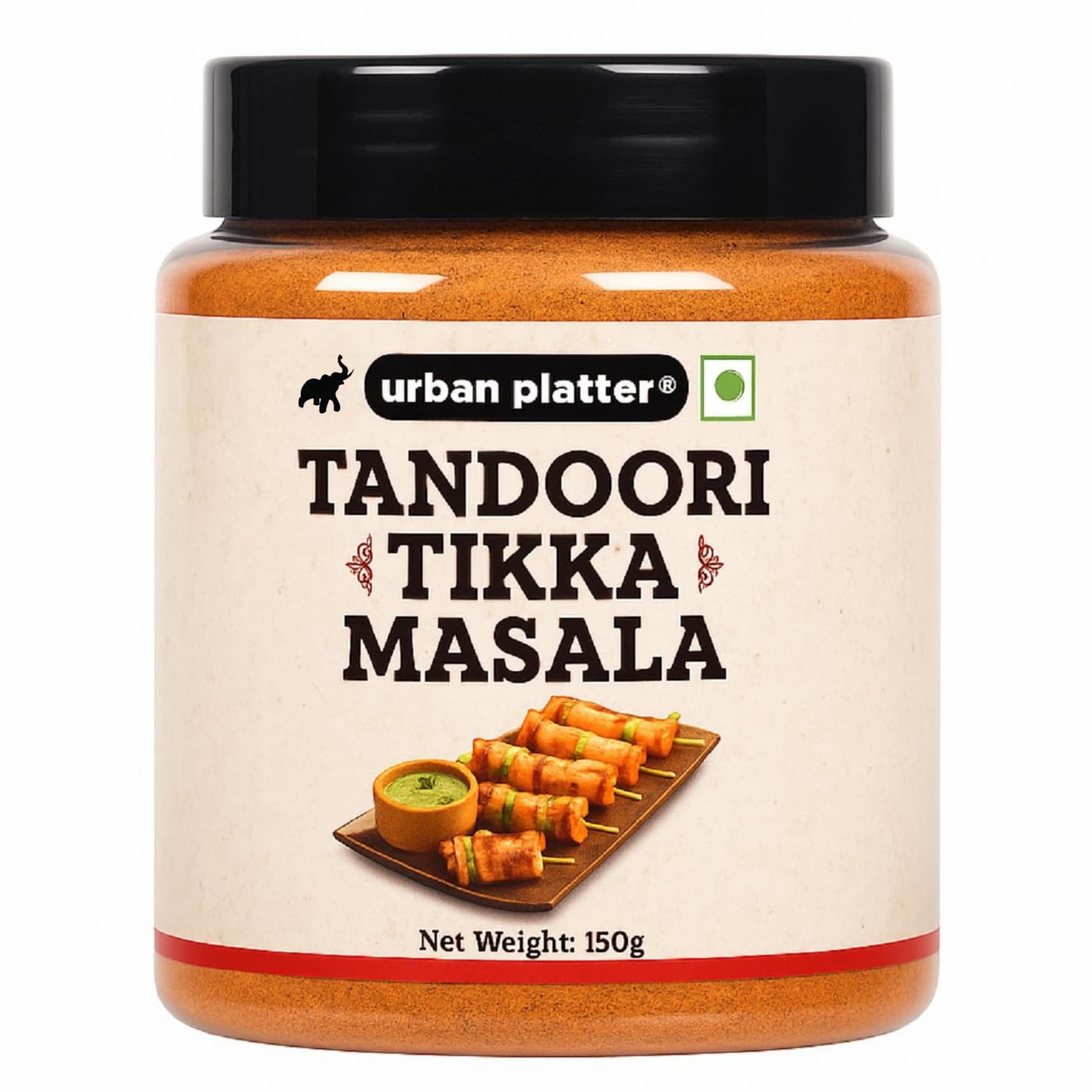 Urban Platter Tikka Masala | 5.29 Oz (150g) | Smoky Flavor & Ready-to-Use Marinade Mix | Authentic Indian Spice Blend | for Tandoori Chicken, Paneer Tikka, BBQ & Grilling