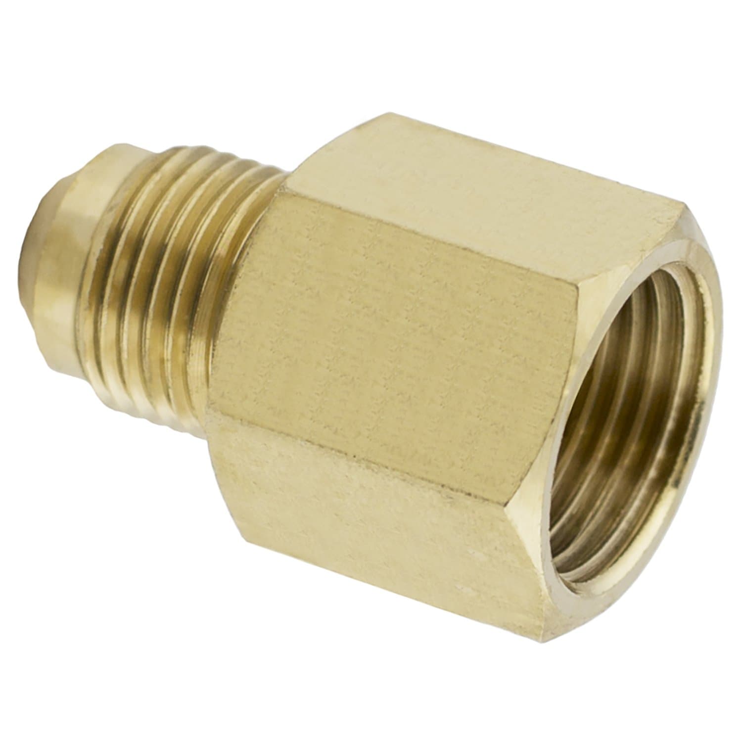 LASCO 17-5847 1/2-Inch Female Flare by 3/8-Inch Male Flare Brass Adapter