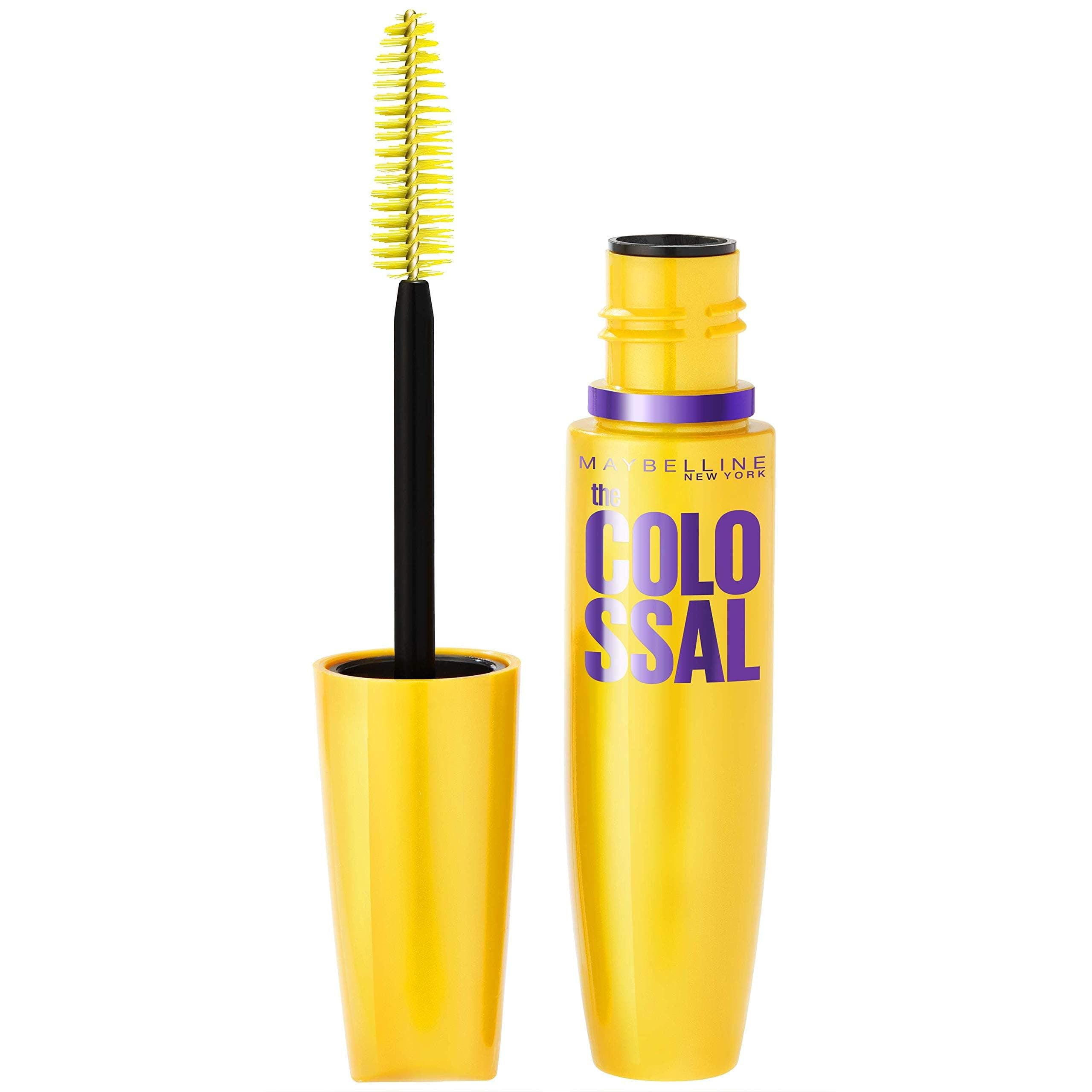 Maybelline New York Makeup Volum' Express The Colossal Washable Mascara, Glam Black Mascara, 0.31 Fl Oz