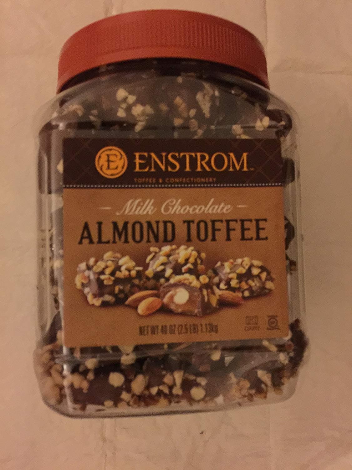 Enstrom Milk Chocolate Almond Toffee Nt Wt: 40 Oz, 1.13kg - PACK OF 2