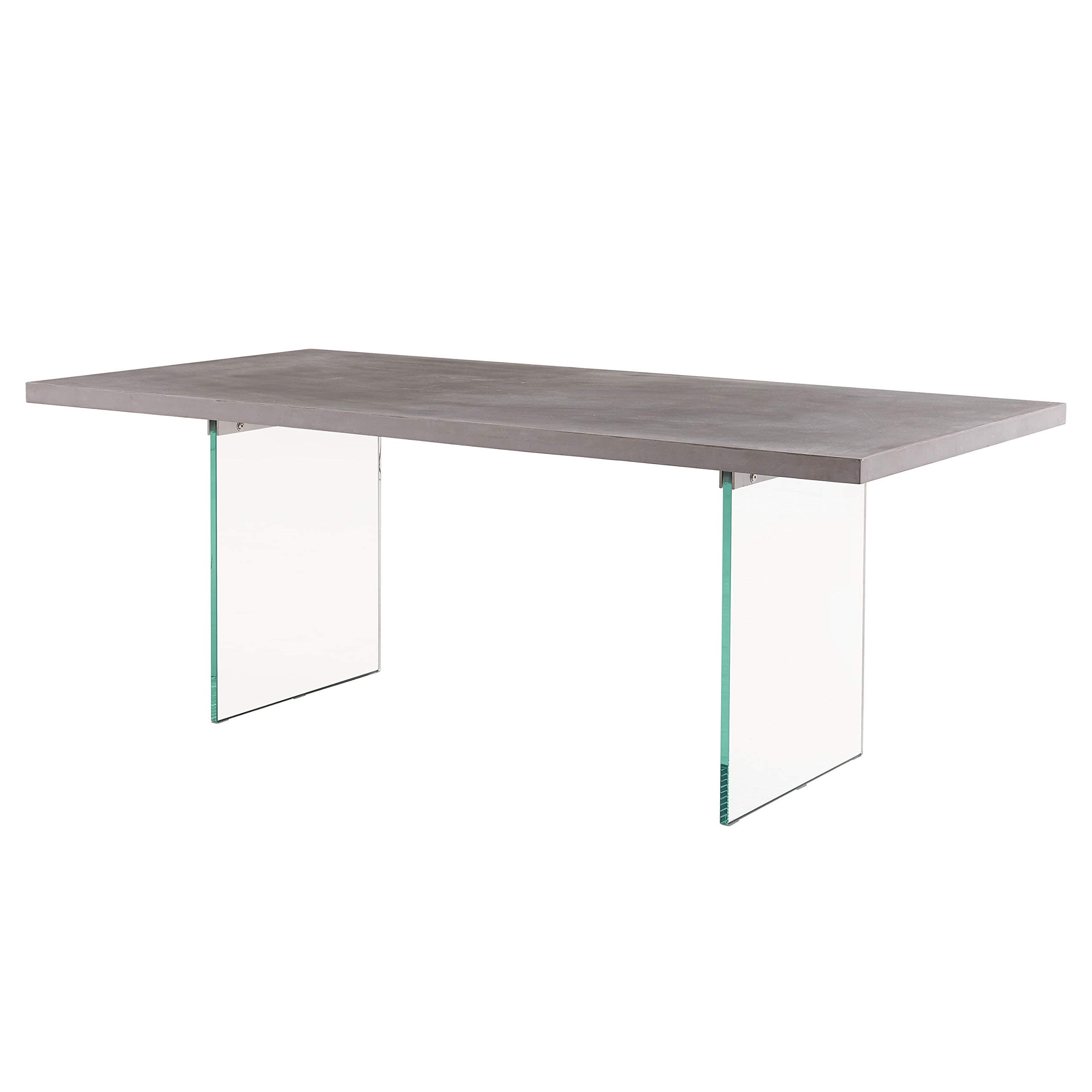 New Pacific Direct Rivera 79" Concrete Dining Table, One Size, Gray