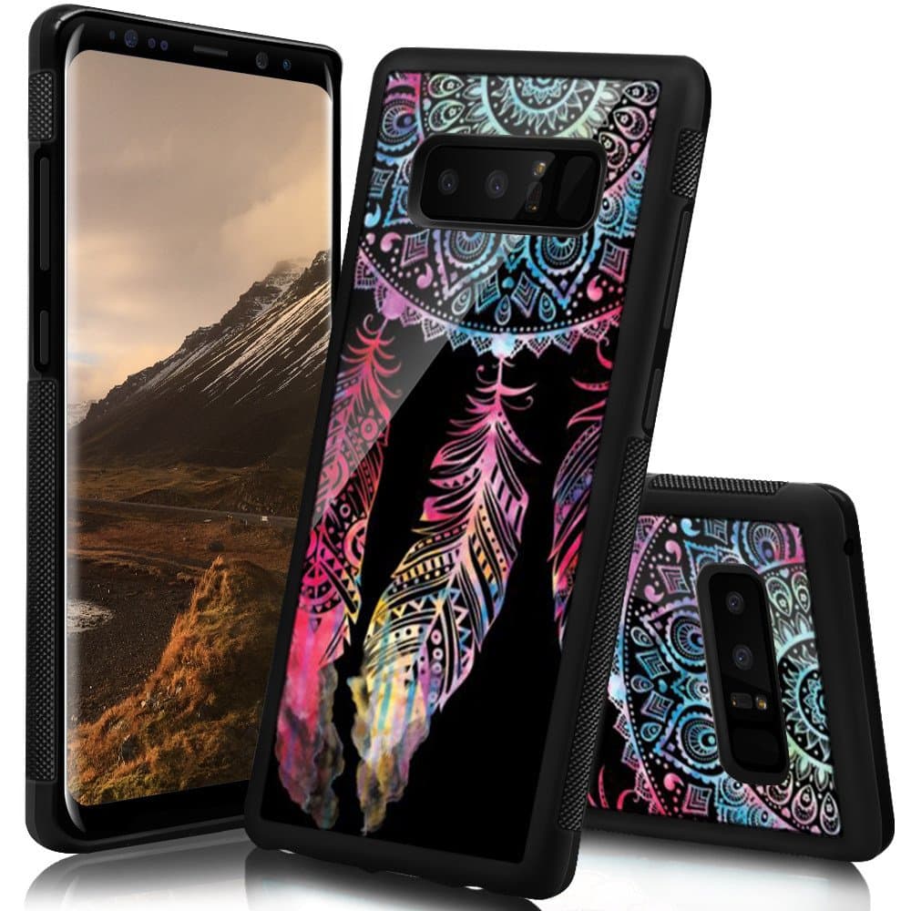 Ademen Samsung Galaxy Note 8 Case, Dreamcatcher Design Hard PC Soft Silicone Protective Durable Shockproof Case For Samsung Galaxy Note8