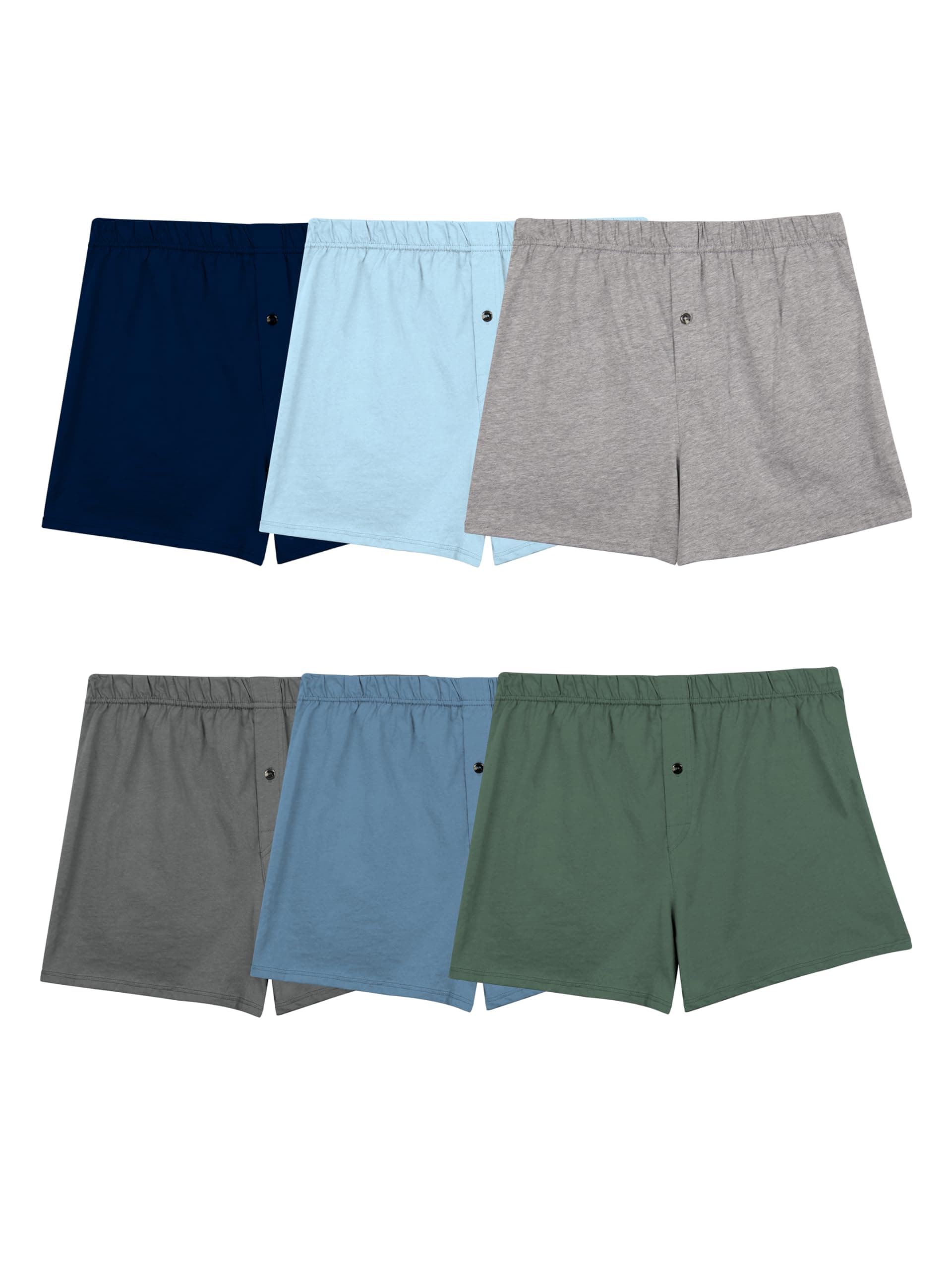 Fruit of the Loom Men's Covered Waistband Boxer Briefs (4 Pack) [Parallel Import]