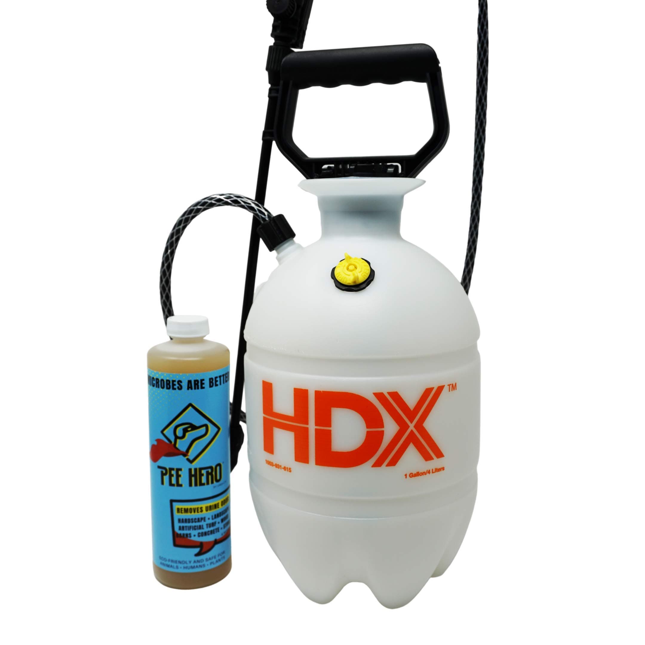 Pee Hero Starter Kit Urine Odor Eliminator- Yard Odor Eliminator - Removes Dog Urine Odor from Artificial Turf, Patio, Yard, Grass, Dog Kennel, Concrete, Rock, Porch, Porch Potty,