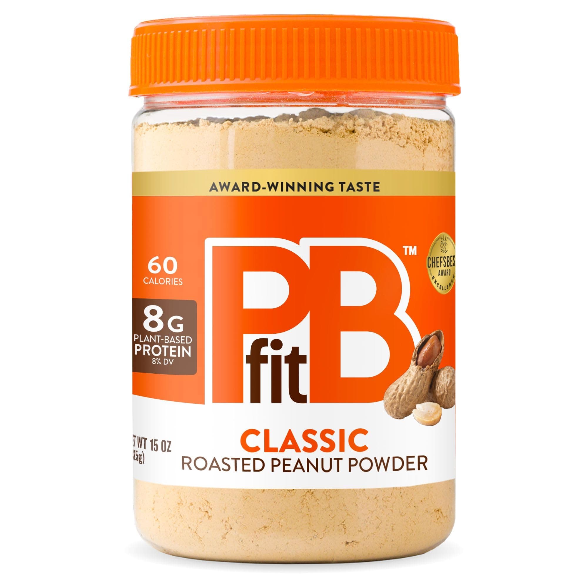 All-Natural Peanut Butter Powder 15 Ounce, Peanut Butter Powder from Real Roasted Pressed Peanuts, Low in Fat High in Protein, Natural Ingredients