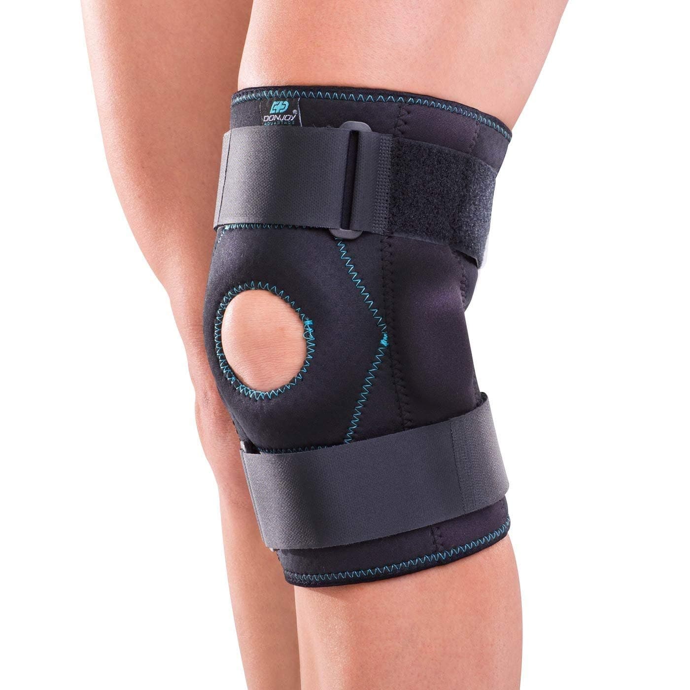 Advantage Medium Stabilizing Double Hinged Knee Wrap Brace for Sprains, Strains, Media Lateral Instability, Arthritis
