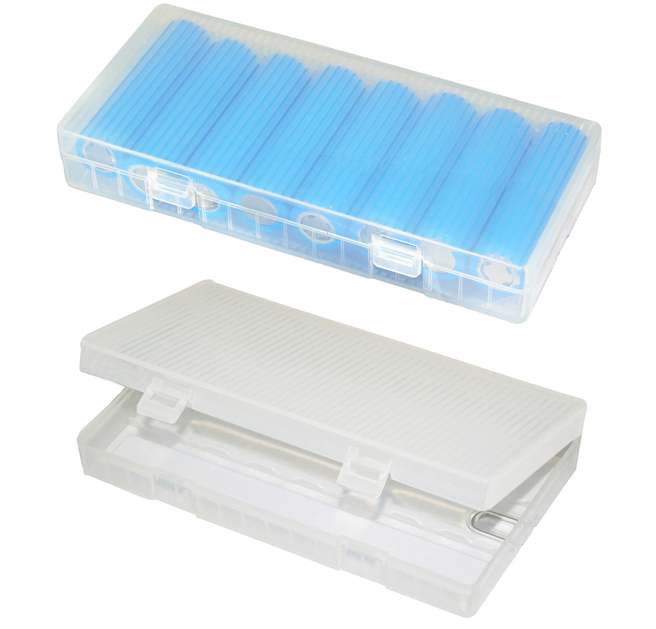 2 Pack 8x18650 Plastic Battery Storage Case with Hook Holder (2 Pack)