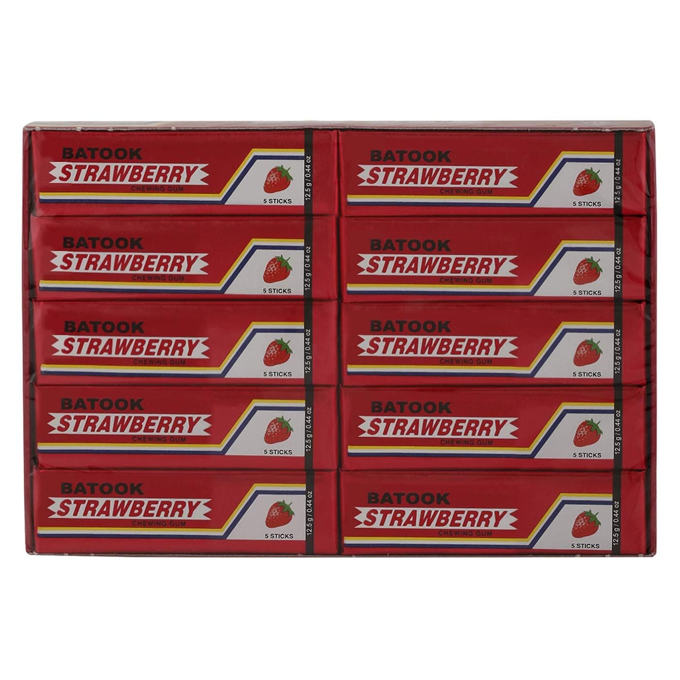 5 Sticks Strawberry Gum, 20 X 12.5g - Pack of 1