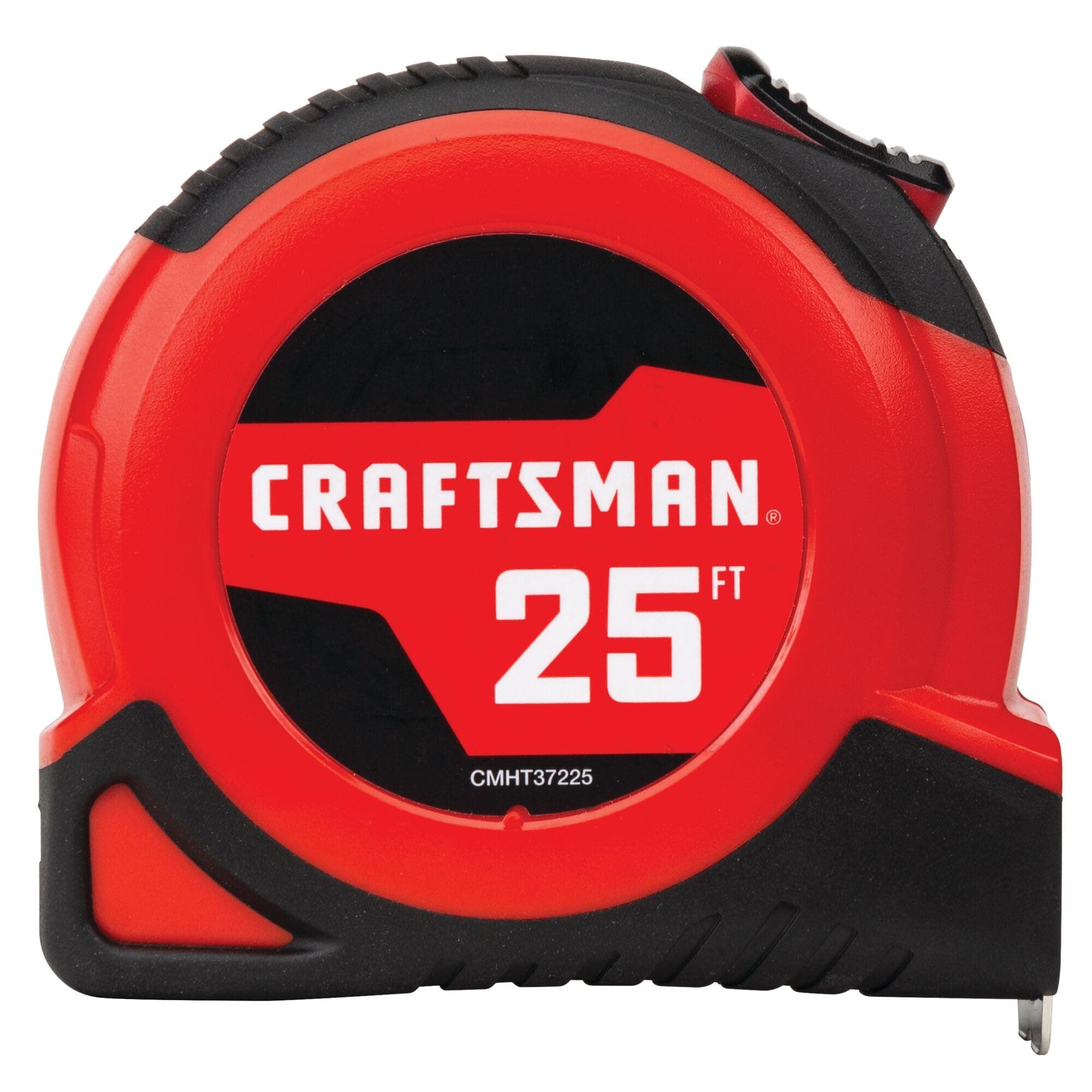 CRAFTSMAN Tape Measure, 25 ft, Retraction Control and Self-Lock, Rubber Grip (CMHT37225)