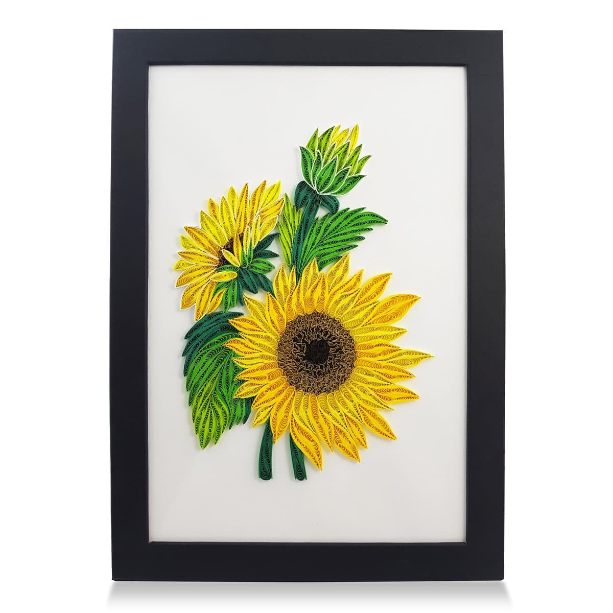 PaperTalk Sunflowers Handmade Frame Paper Quilling 3D Wall Art as Unique Gifts for Women for Home Decor & Holiday