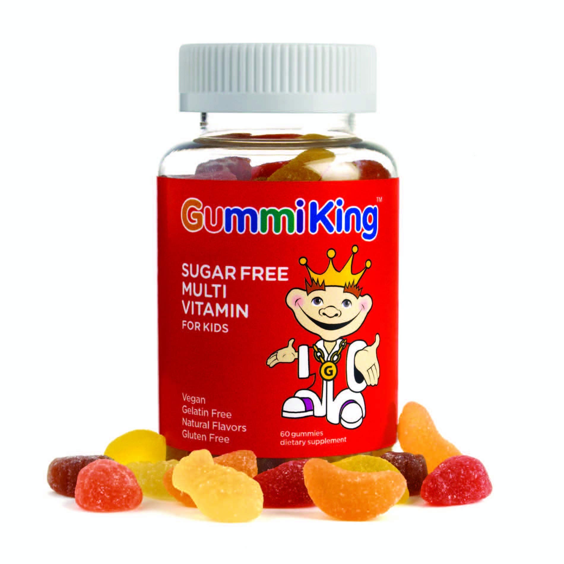 Sugar-Free Multivitamin Supplement, Strawberry/Lemon/Orange/Grape/Cherry/Grapefruit, 60 Count