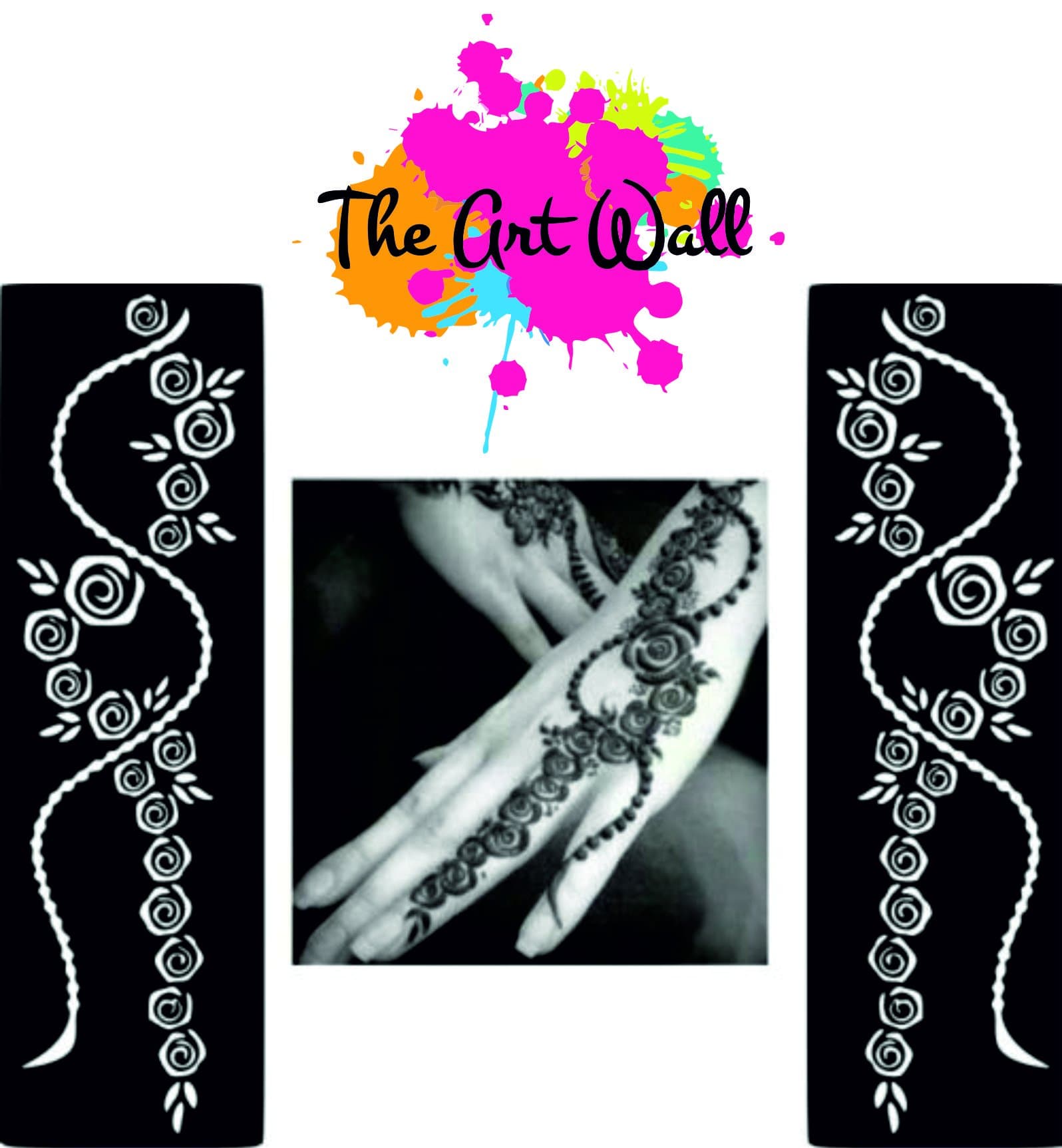 POPULAR HENNA STICKERS TATTOO BODY ART/ MEHNDI STENCILS TEMPLATE DECAL