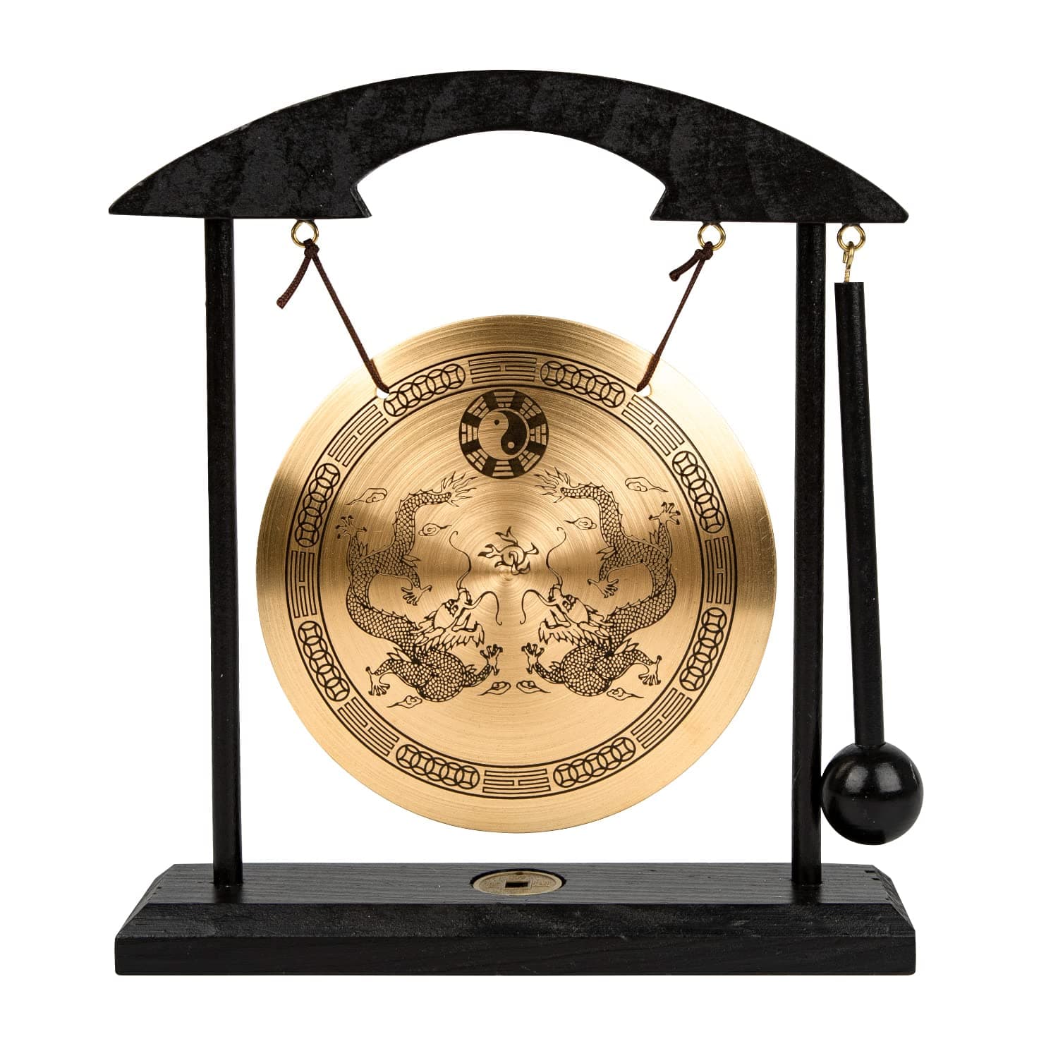 Zen Art Brass Feng Shui Desktop Gong by Asian Home