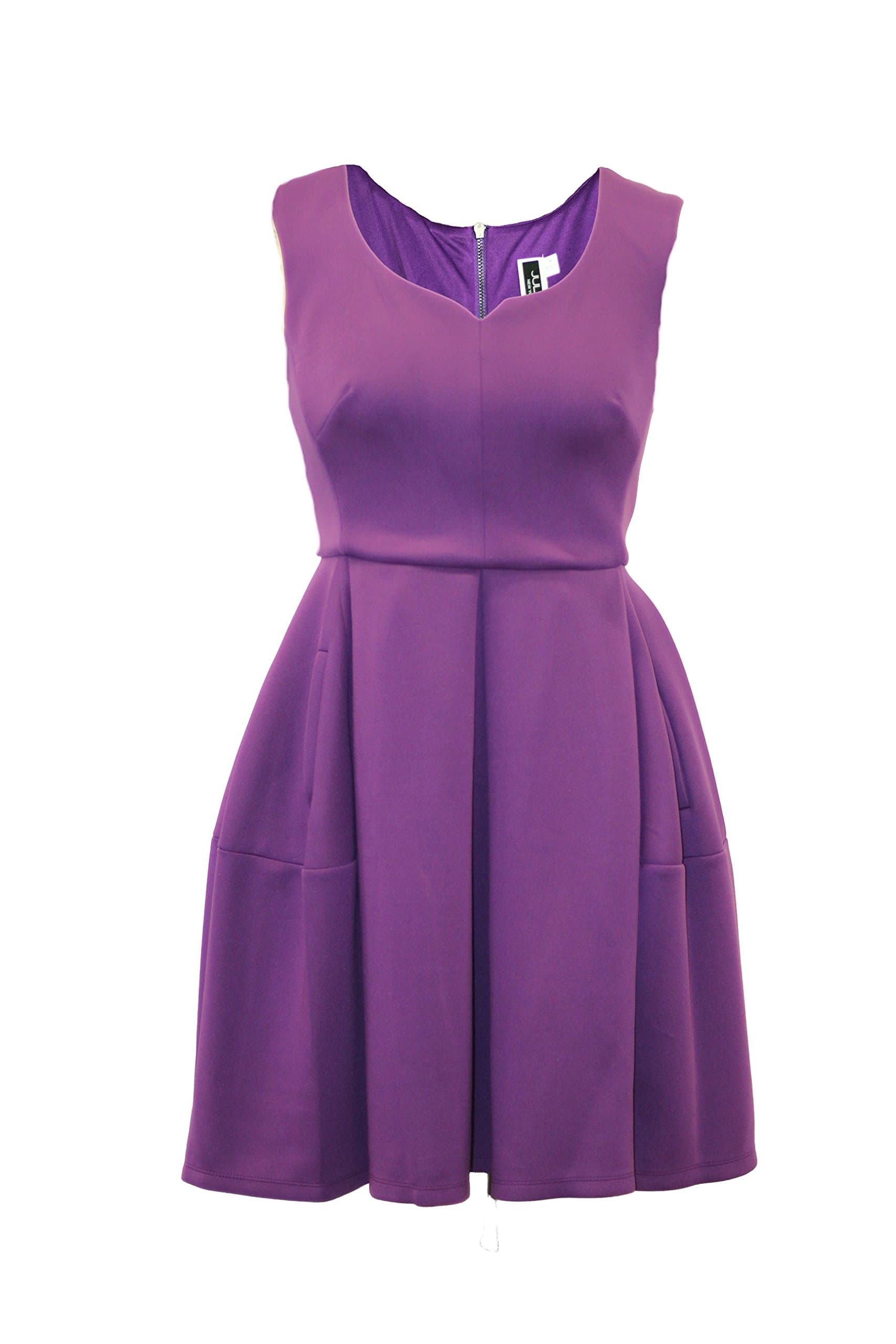 Julian Taylor Women's Sleeveless V Neck Fit and Flare Dress