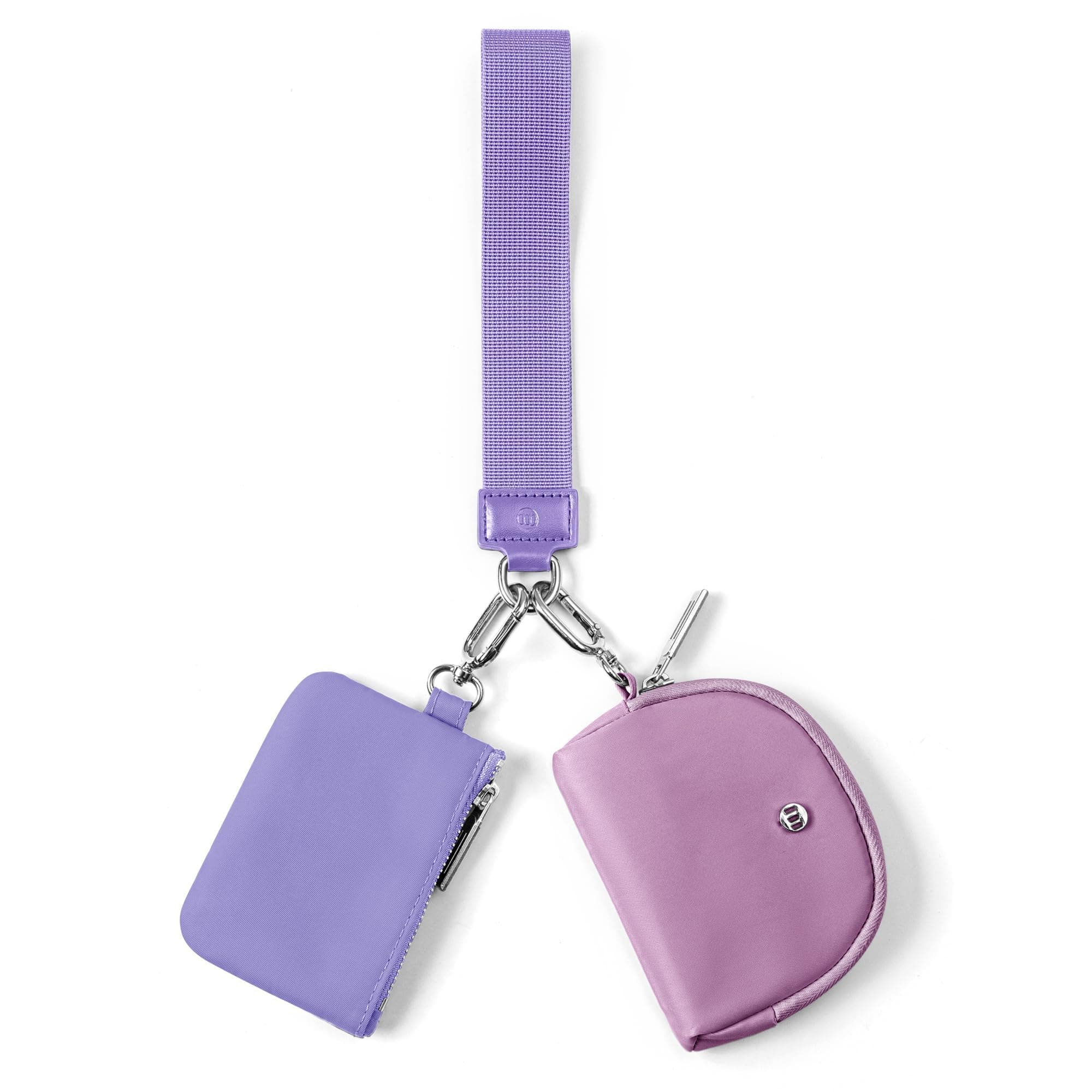 Mum's Memory Mini Zip Around Wristlet Wallets for Women -KeyChain Wallet with Detachable Dual Pouch Wristlet -Key Chain Coin Purse Small Wallets