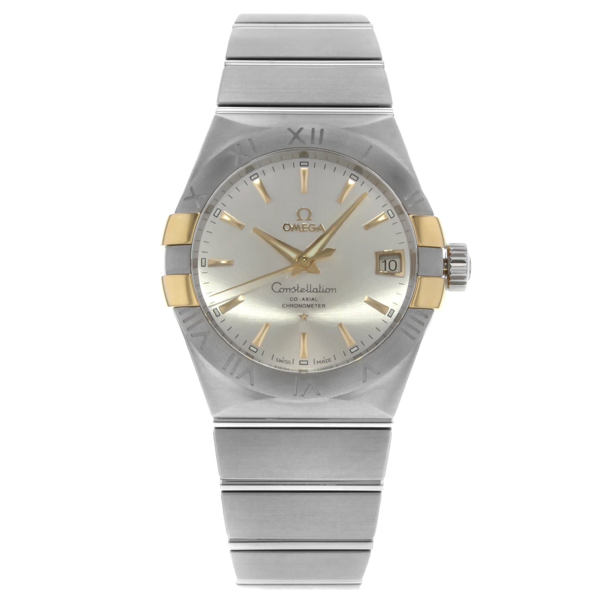 Omega Constellation Co-Axial 38mm 123.20.38.21.02.005 18K Yellow Gold and Stainless Steel Men's Watch