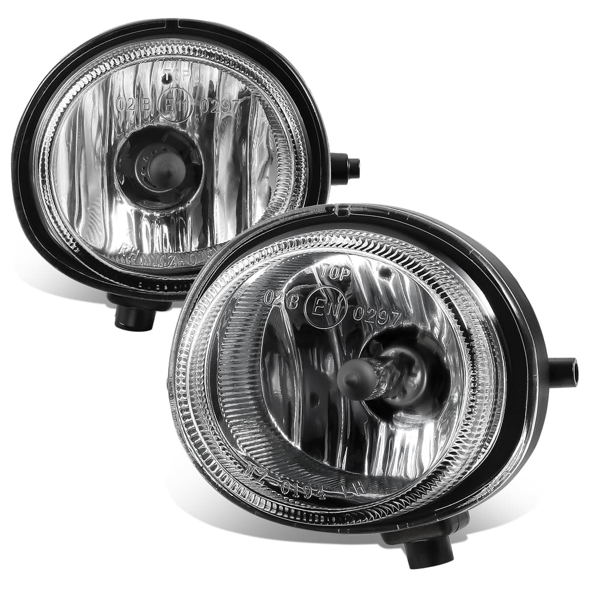 DNA MOTORING FL-ZTL-355-CH Pair Factory Style Fog Light Lamp Set Compatible with Mazda MPV 04-06 / RX-8 04-07 / CX-7 07-09 / MX-5/ Miata 06-15