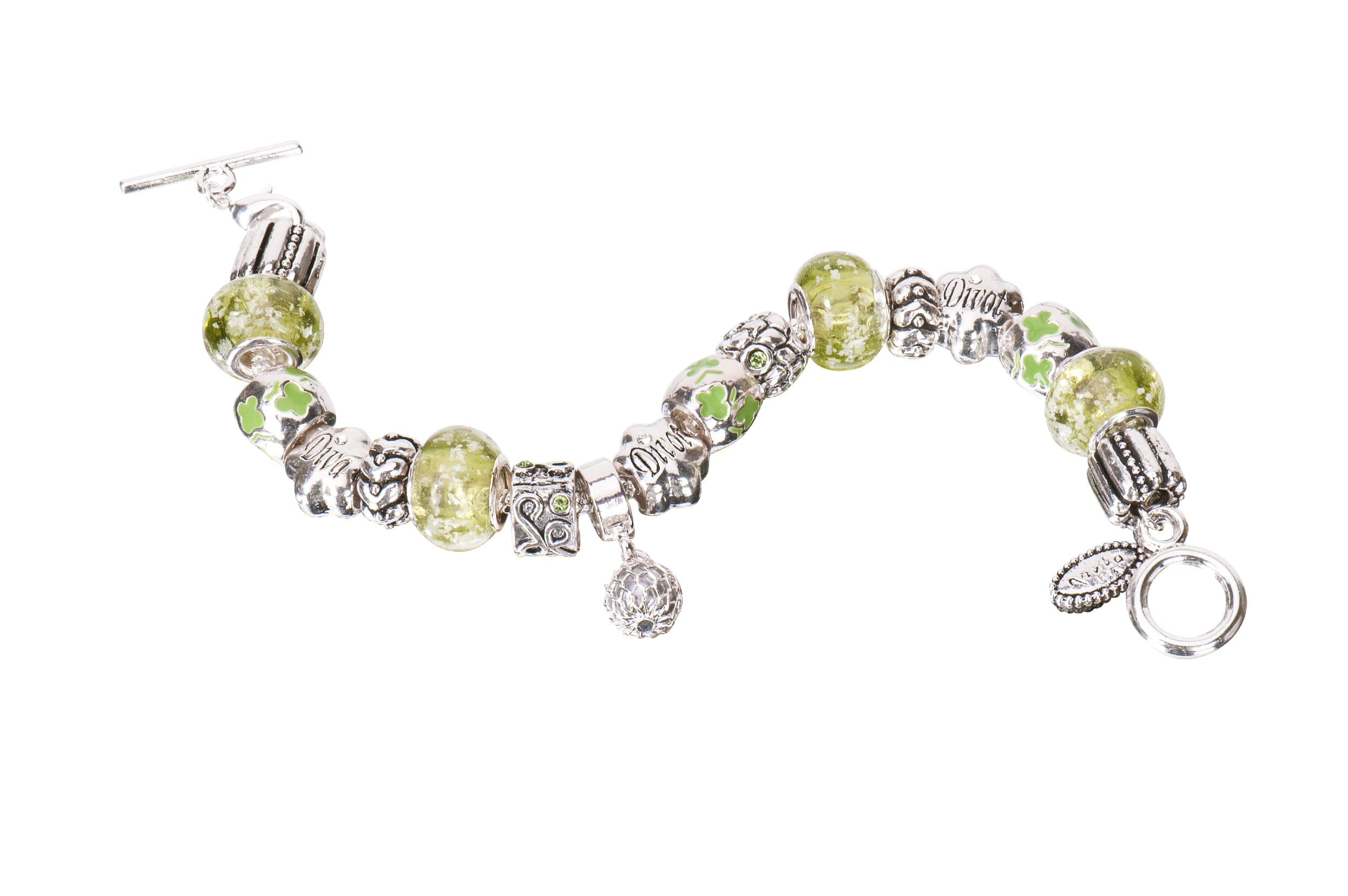 Navika Mantra Bead Bracelet - Divot Diva (Green)