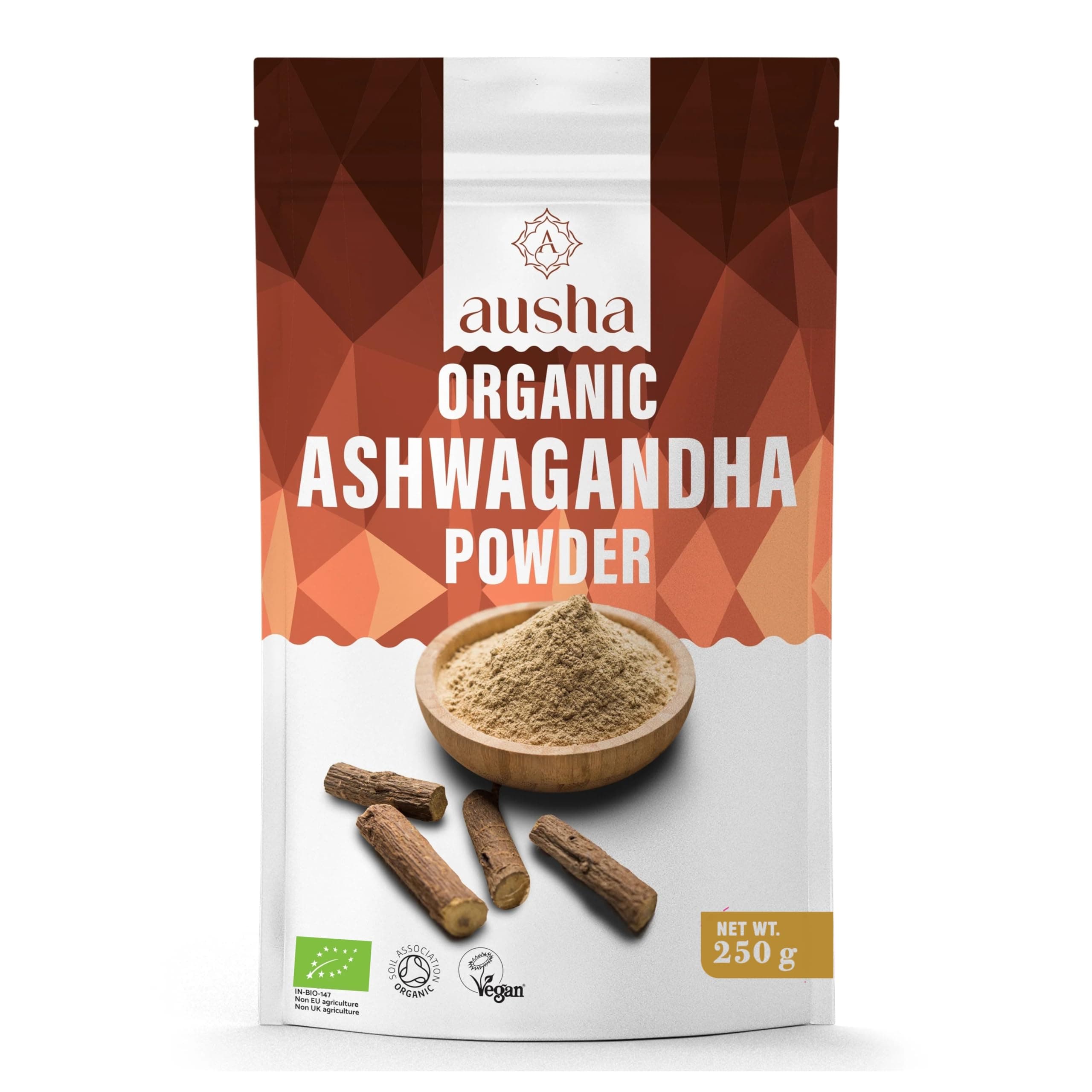Organic Ashwagandha Powder 100g - for Stress and Anxiety Relief, Energy, Sleep Aid - UK Certified Organic by Soil Association