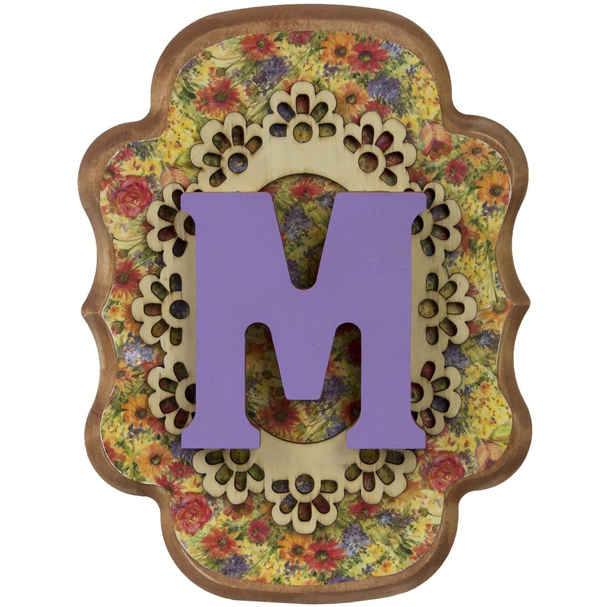 Walnut Hollow Wood Letter, 5 by 0.63-Inch, M