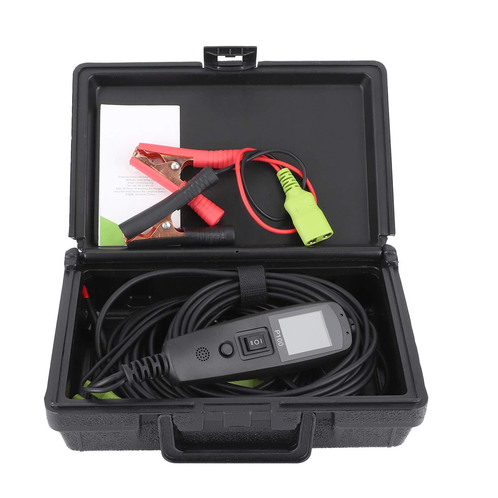 Power Tester,Diagnostic Tools,TopDiag P100 Automotive Electric Circuit Tester Multi Function Voltage Testing with 32.8ft Extension Cable