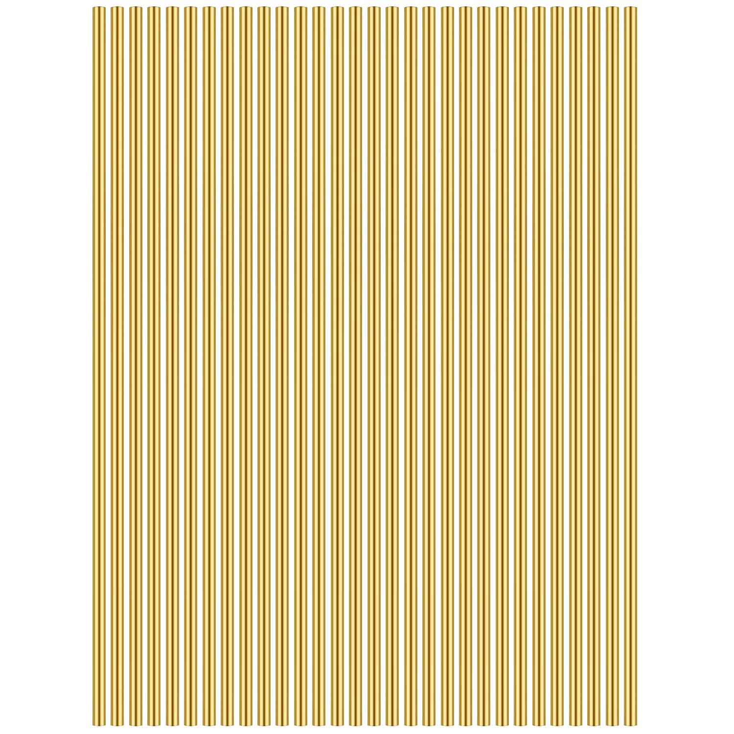 30 Pieces 12 inches 1/25 inch/1.0mm Brass Round Rods, Favordrory Brass Rods Lathe Bar Stock, 1/25 inch/1.0mm in Diameter 12 inches in Length