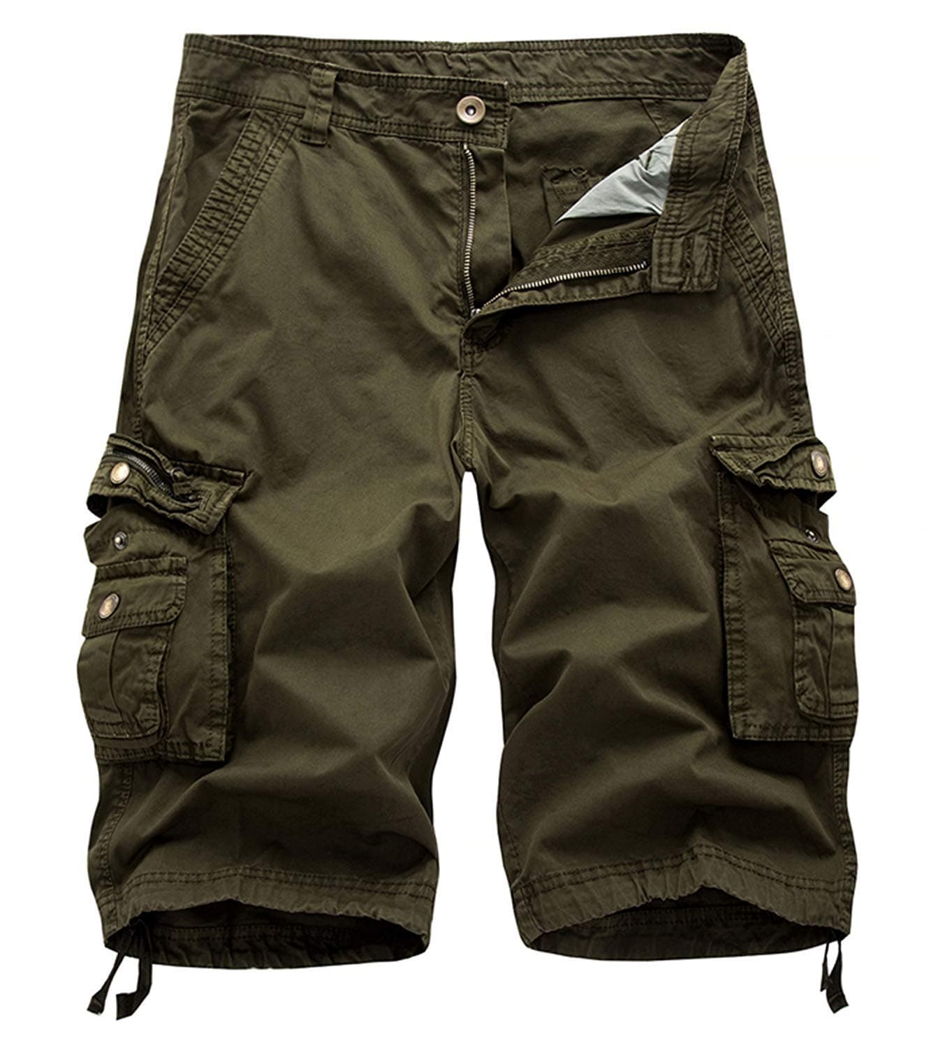 Hakjay Army Green Big and Tall Mens Cargo Shorts Size 38