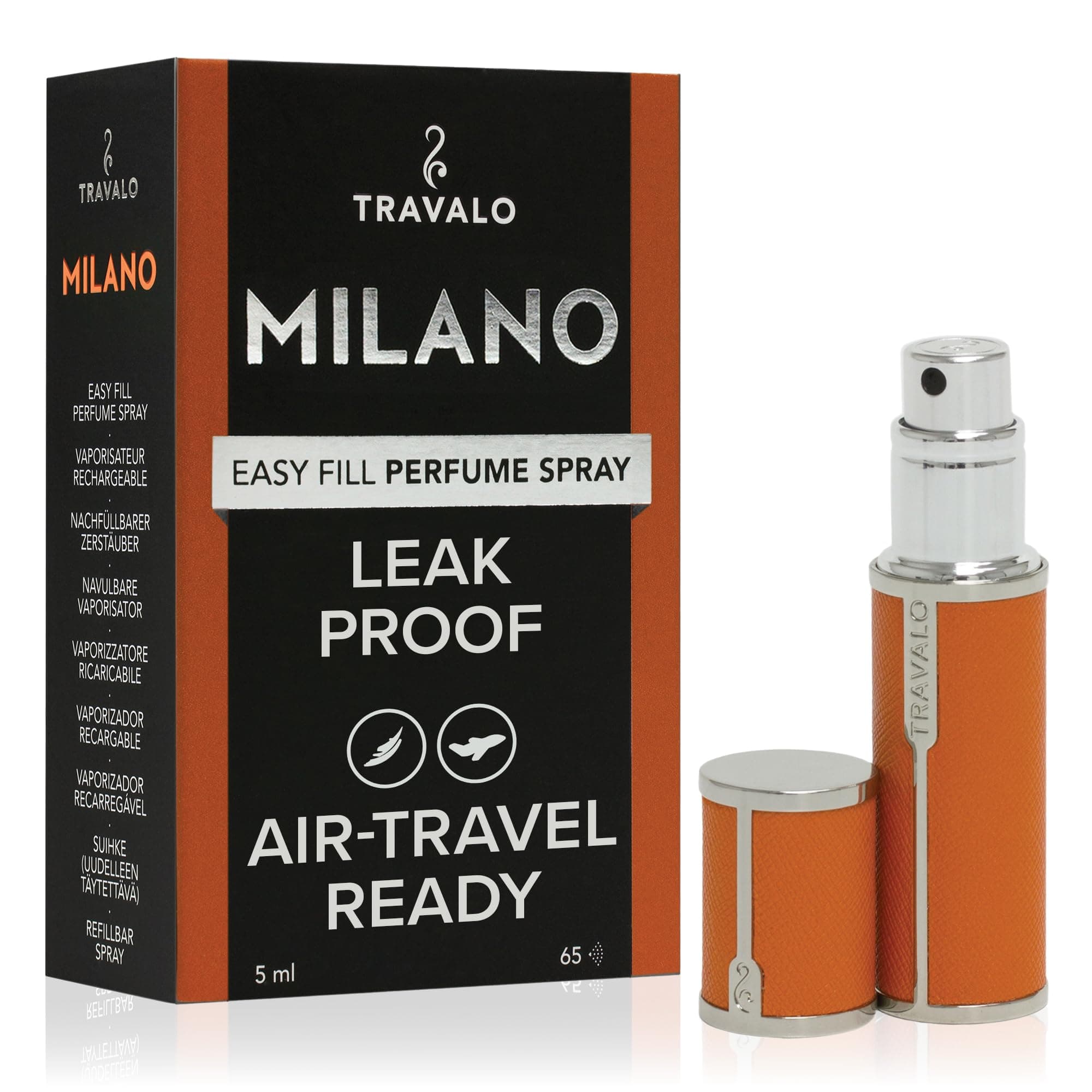 Milano HD Elegance Refill Perfume Spray, Orange