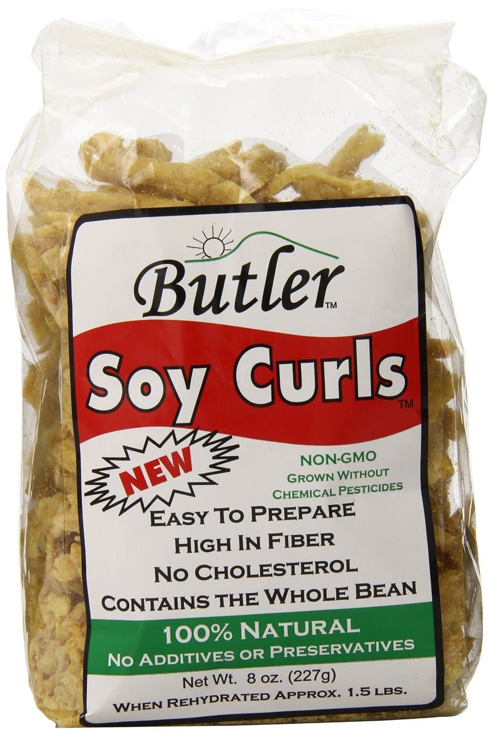Butler Soy Curls, 8 oz. Bags (Pack of 24)