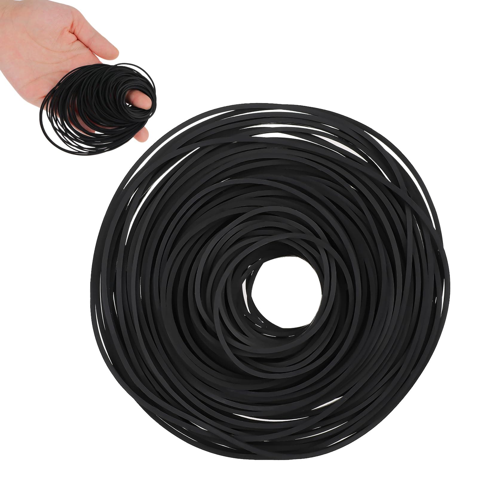 100 Pcs Recorder Rubber Belts Cassette Recorder Repair Maintenance Mix Flat Cassette Tape Machine Rubber Belts 40-135 mm Cassette Recorder Belts for DVD CD LD VCR Repeater Drives 1mm Width