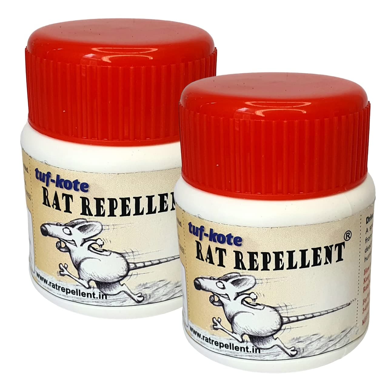 tuf-kote® Organic Rat Repellent Cake, Non-Toxic, Non-Poisonous, Rat Repellent for Car, Homes/Garages, 90 Days Protection [Pack of 2]