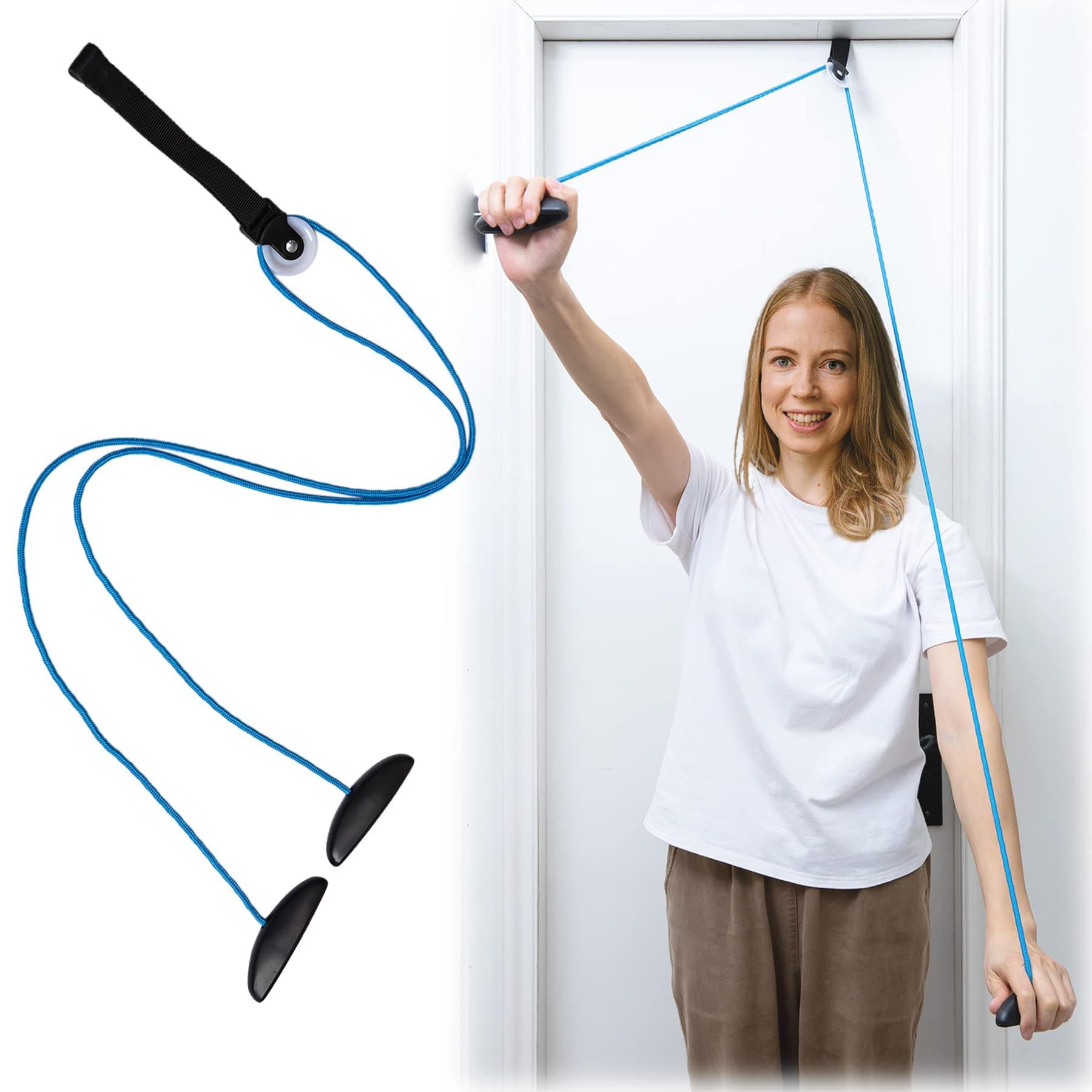 TERRIFI Exercise Pulley for Physical Therapy, Shoulder Pulley Over Door Rehab Exerciser, lleviate Shoulder Pain and Facilitate Recovery from Surgery for Frozen Shoulder Physical Therapy Flexibility