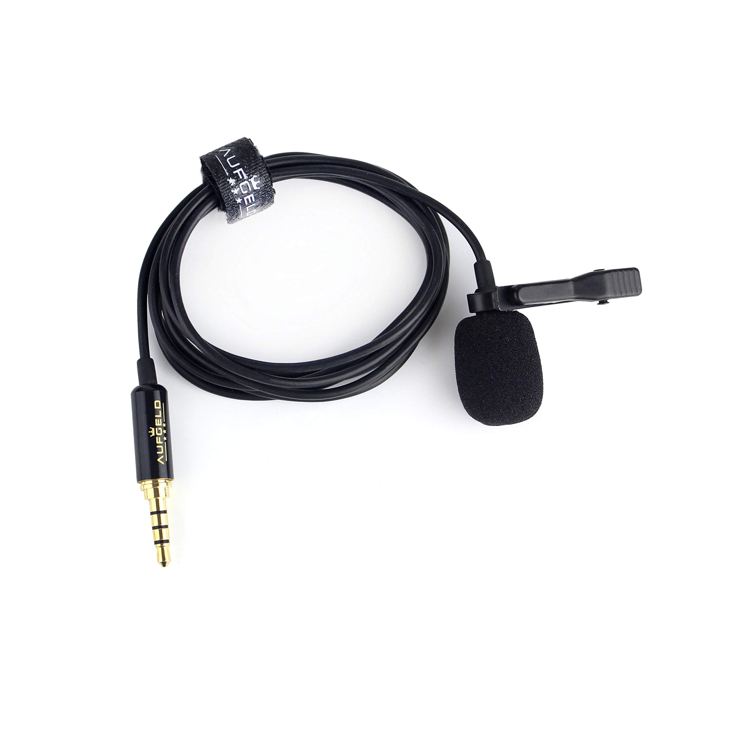 Professional Lavalier Lapel Omnidirectional Condenser Microphone Compatible with iPhone Android Windows Smartphones Clip On Interview Video Voice Podcast Noise Cancelling Mic Vlogger LM-1P